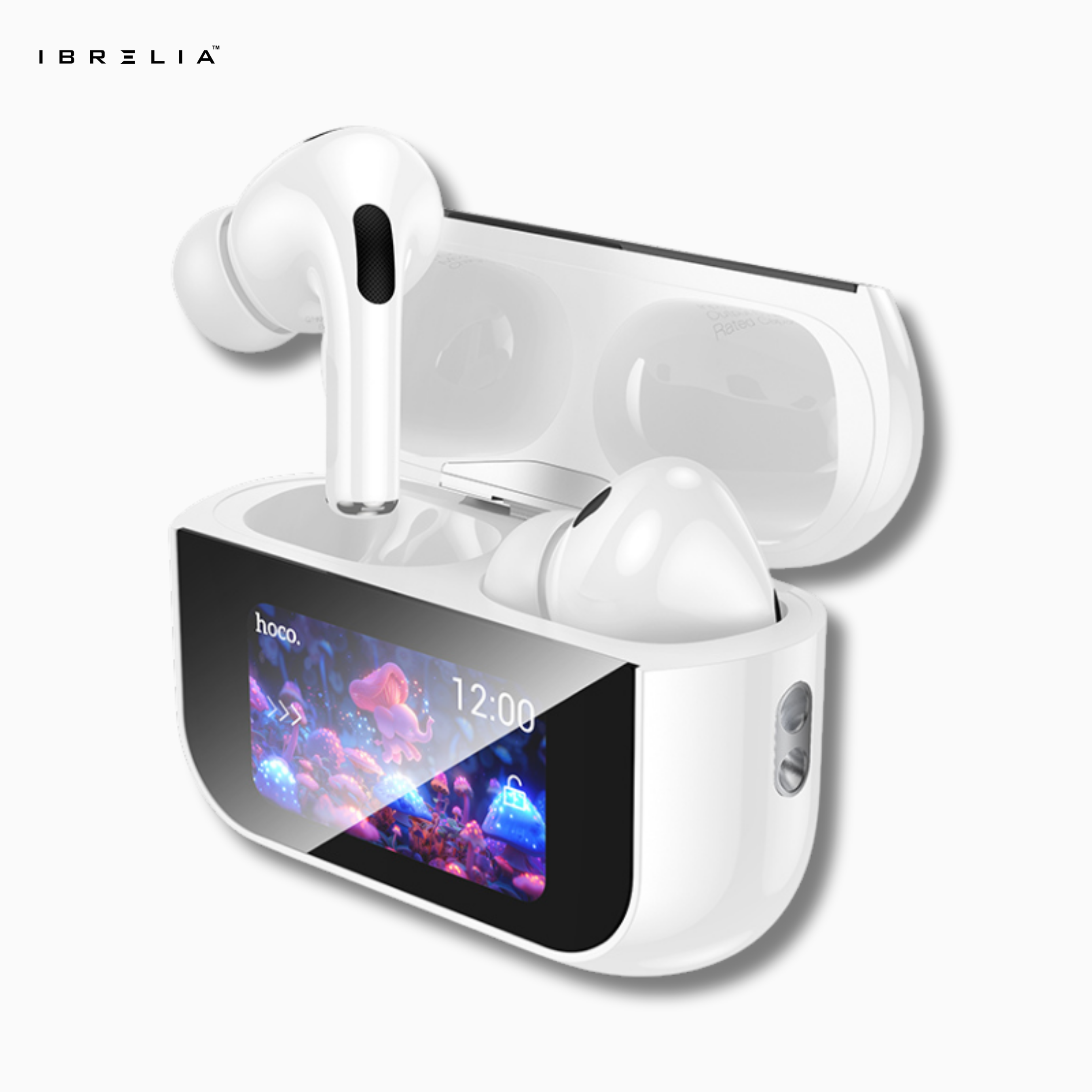 HOCO EW79 Bright True Wireless ANC Earbuds with Touch Screen Case | Bluetooth 5.4 | IBRELIA™ IBRELIA