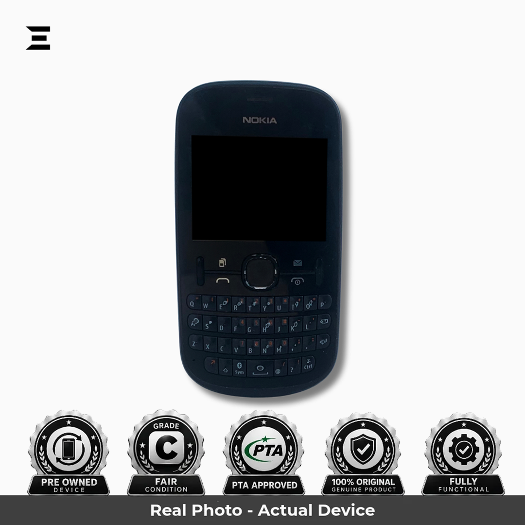 Nokia Asha 200 | Black | Pre-Owned | Grade A | PTA Approved