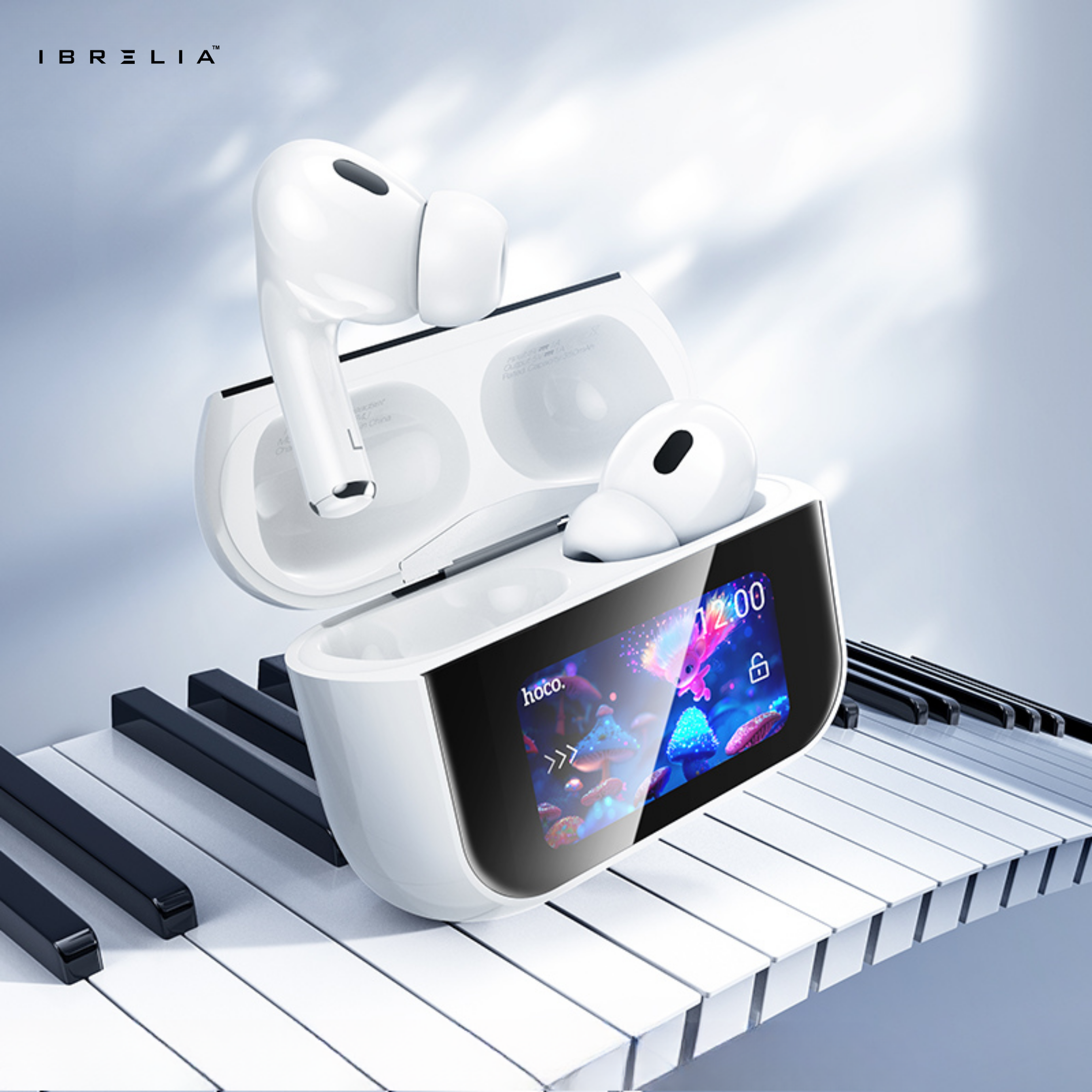 HOCO EW79 Bright True Wireless ANC Earbuds with Touch Screen Case | Bluetooth 5.4 | IBRELIA™ IBRELIA