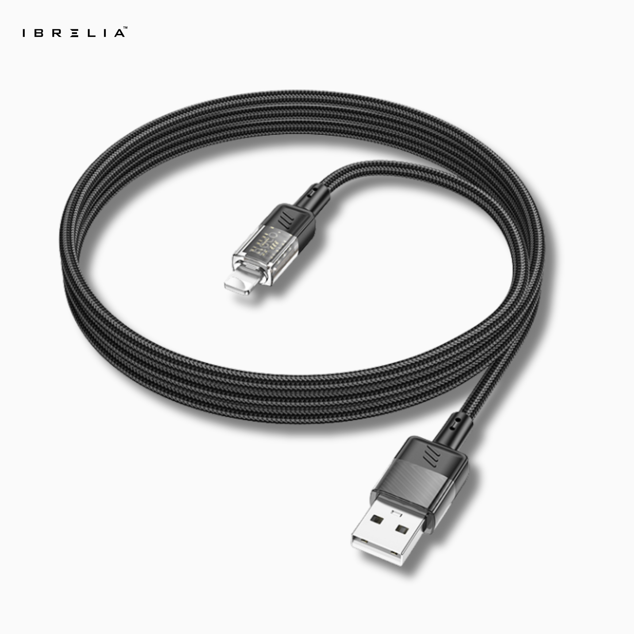 HOCO U129 Spirit Transparent 2.4A Charging Cable (USB-A to iPhone) | IBRELIA™