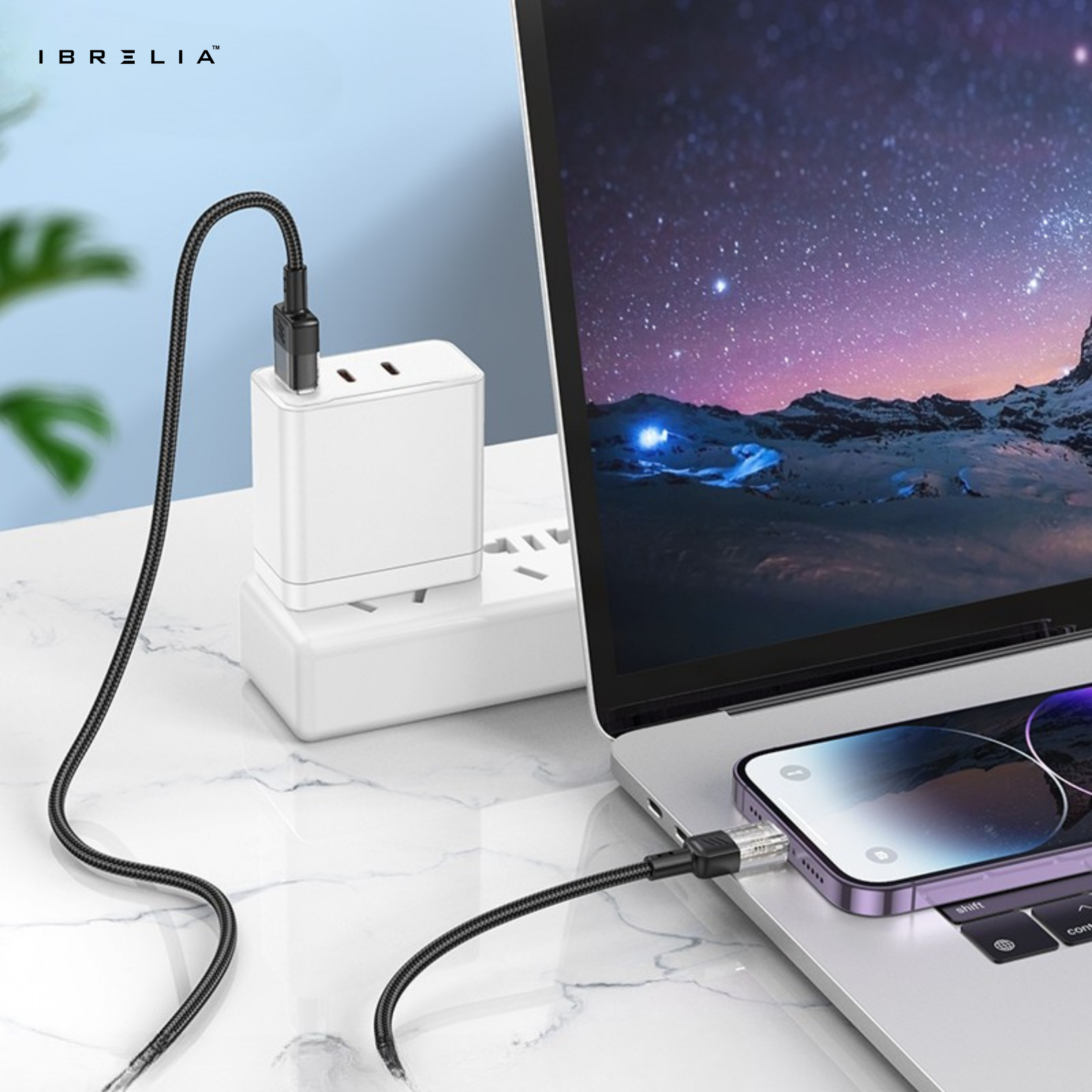 HOCO U129 Spirit Transparent 2.4A Charging Cable (USB-A to iPhone) | IBRELIA™