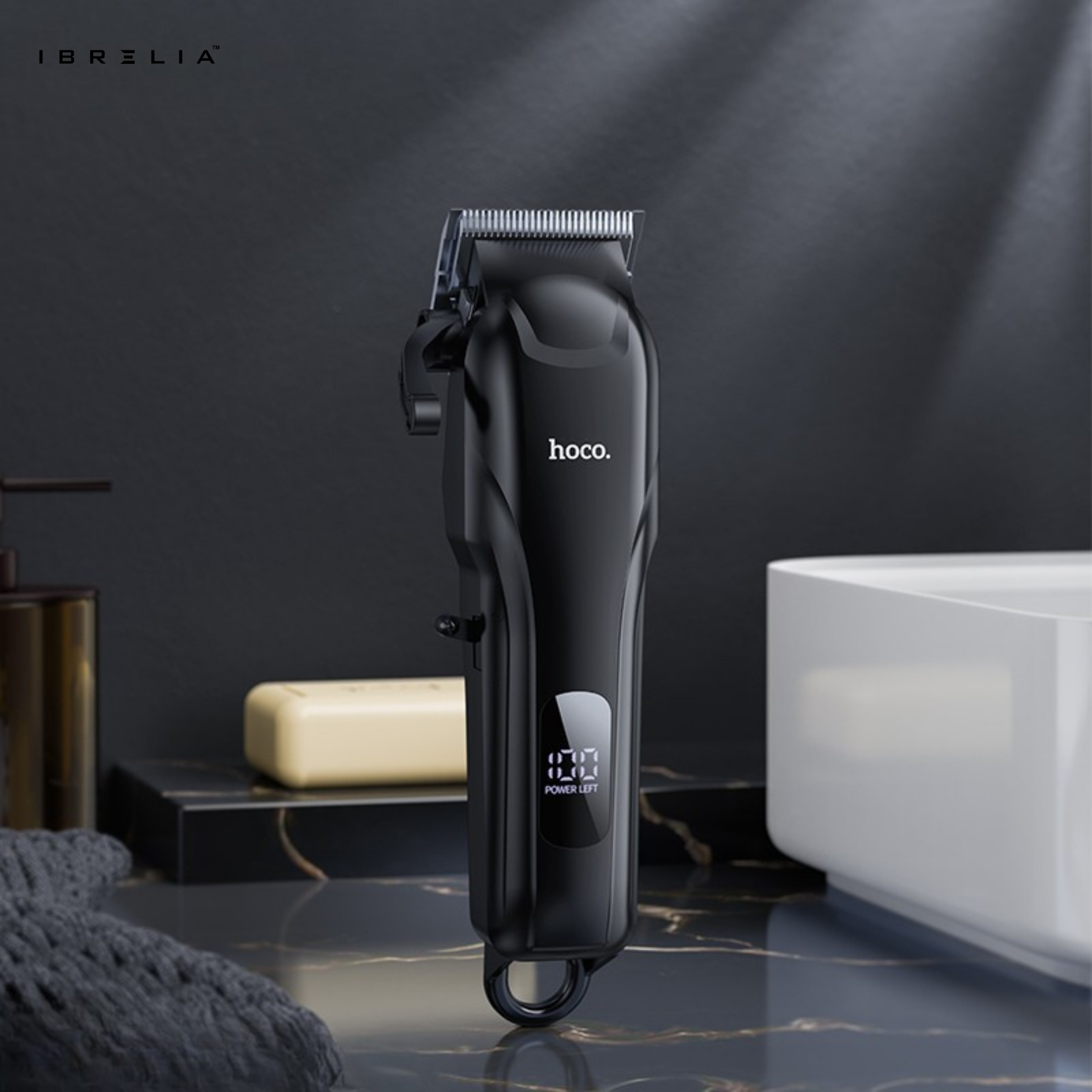 HOCO HP24 Electric Hair Clipper with Digital Display | 7500 RPM Motor | 2000mAh Battery | IBRELIA™