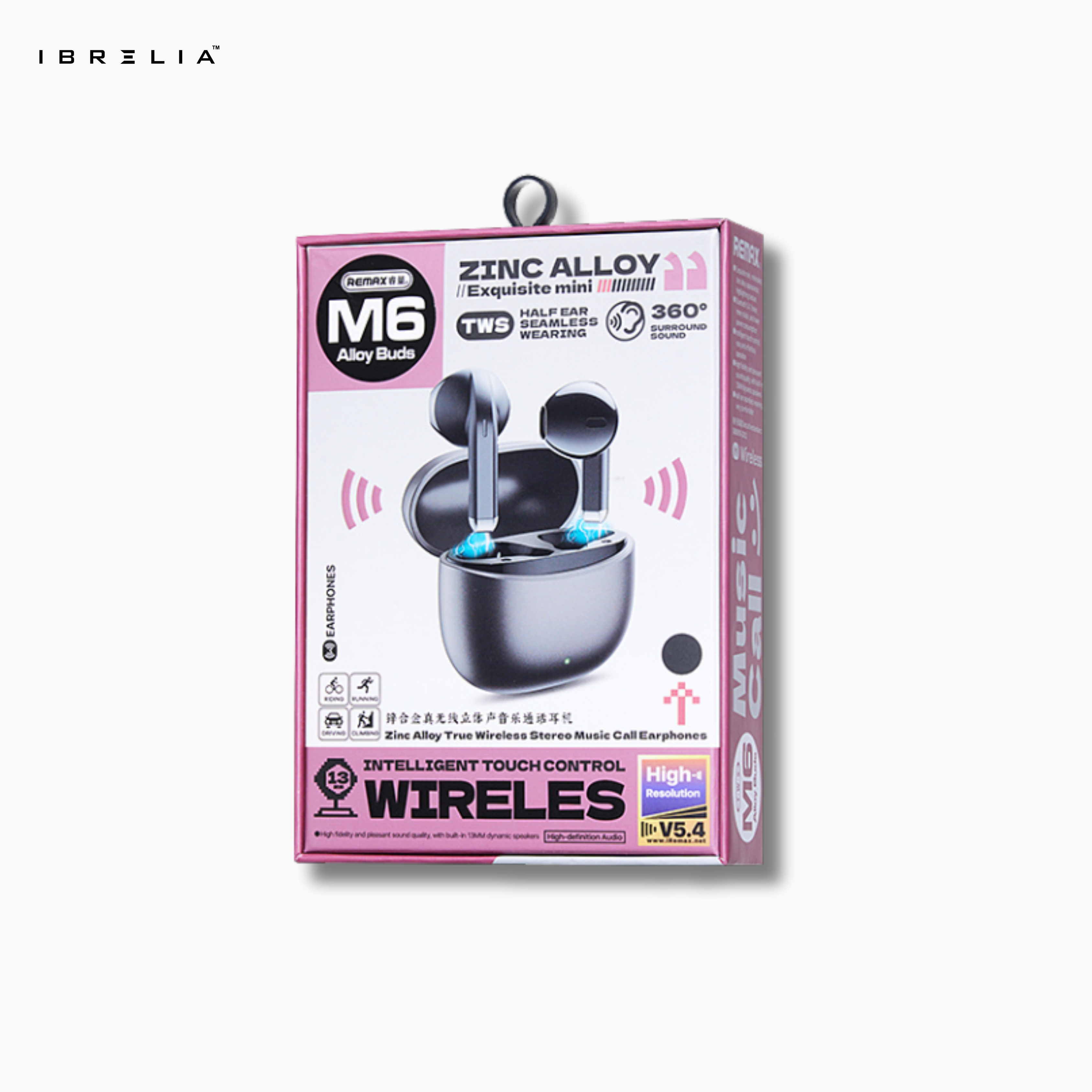 REMAX AlloyBuds M6 Zinc Alloy True Wireless Stereo Music Call Earphones | Touch Control | IBRELIA™