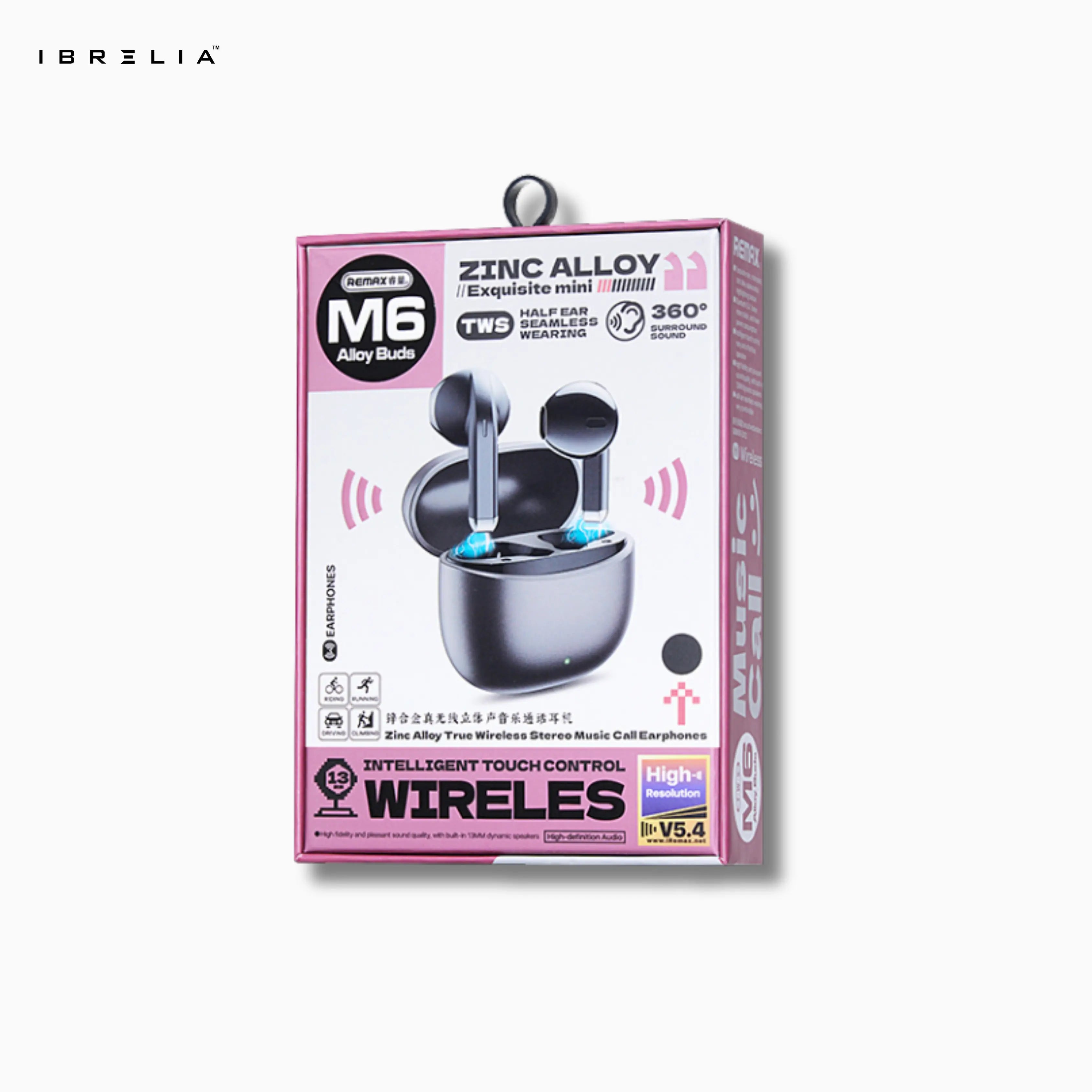 REMAX AlloyBuds M6 Zinc Alloy True Wireless Stereo Music Call Earphones | Touch Control | IBRELIA™ IBRELIA