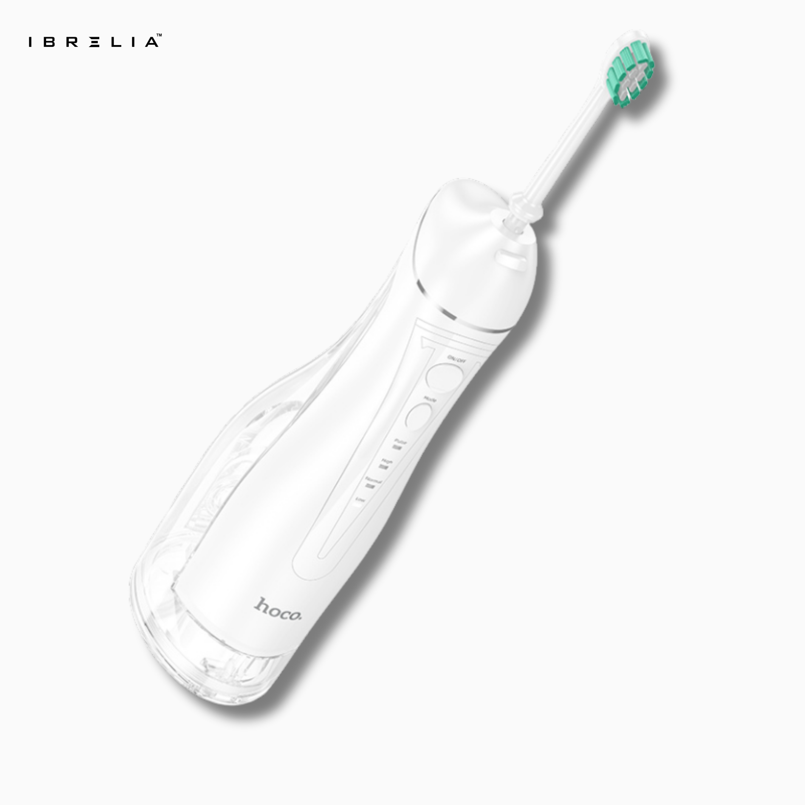 HOCO HP63 Electric Oral Irrigator | 300ML Water Tank | 1200–1400 RPM Strong Pulse | IPX7 Waterproof | IBRELIA™ IBRELIA