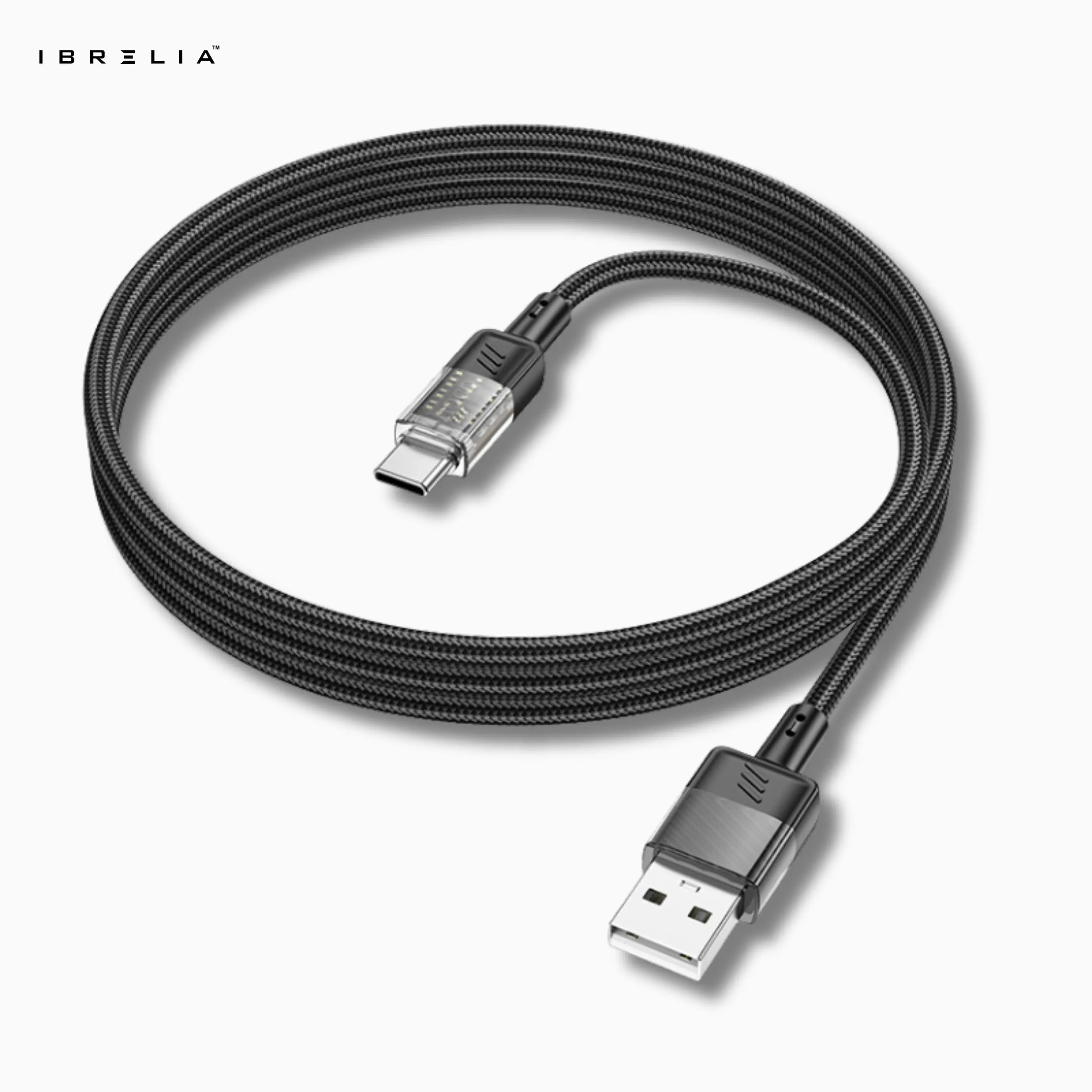 HOCO U129 Spirit Transparent 3A Charging Cable (USB-A to Type-C) | IBRELIA™ IBRELIA