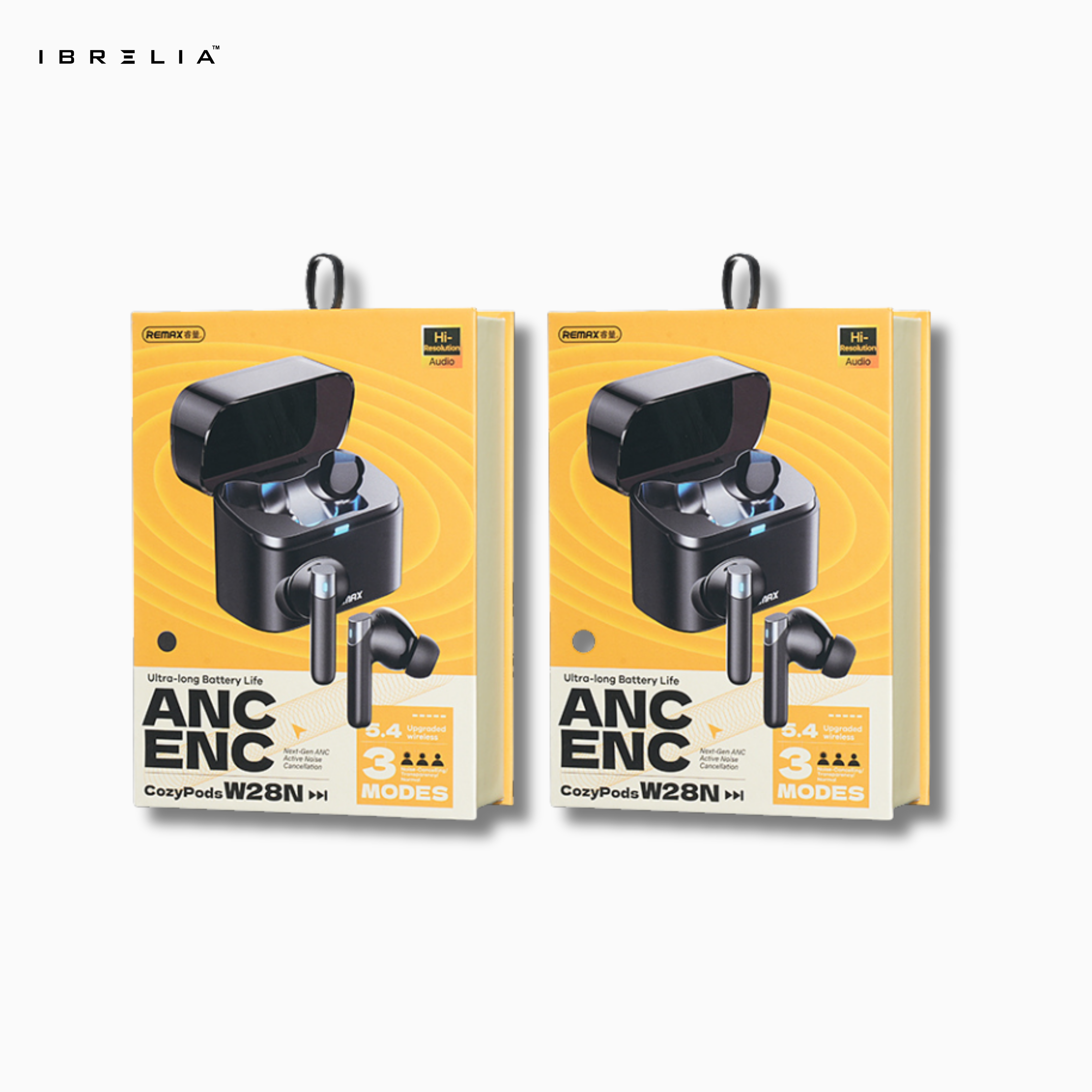 REMAX CozyPods W28N ANC + ENC Dual Noise-Cancelling Music & Call Earbuds | 3 Sound Modes | IBRELIA™ IBRELIA