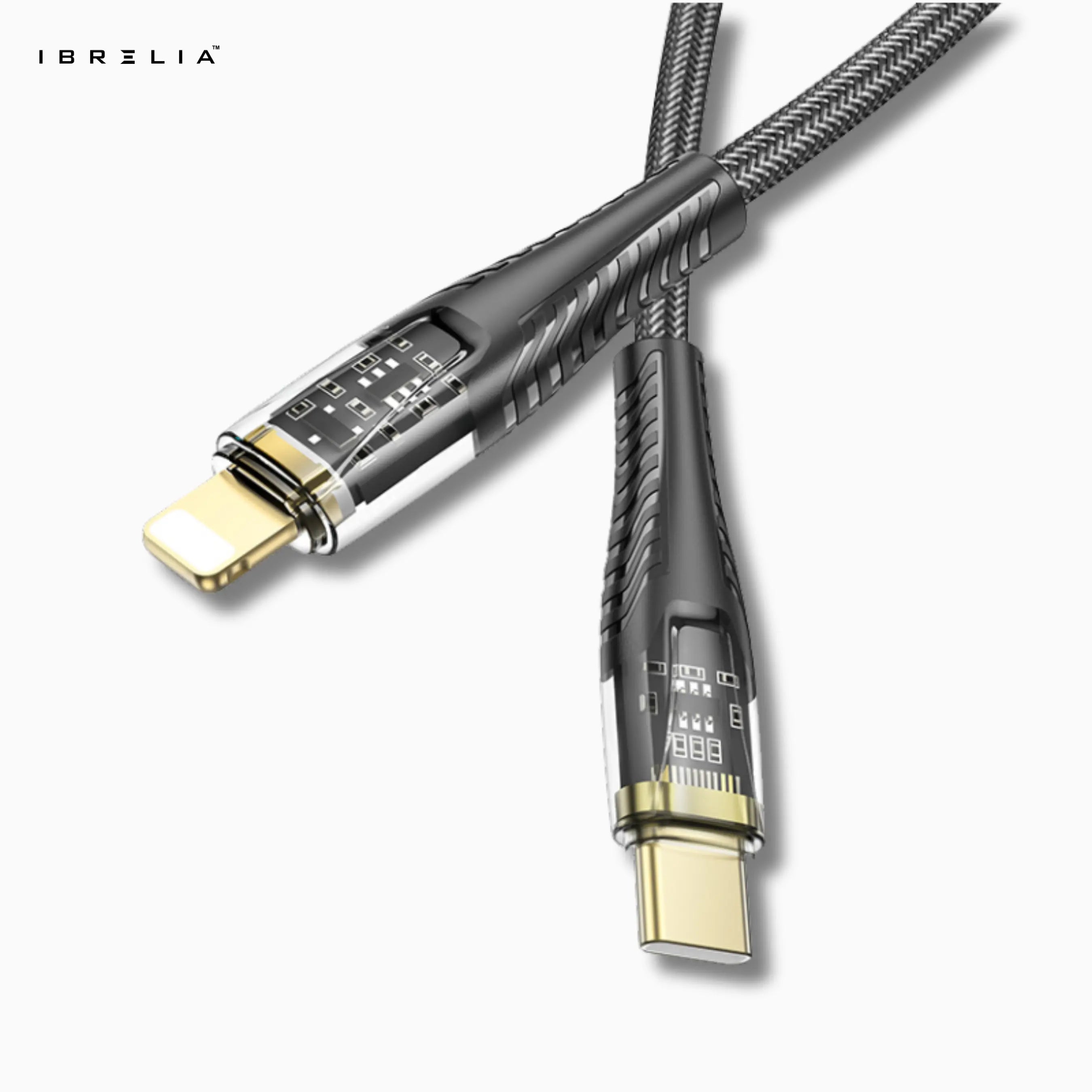 HOCO U121 Transparent Discovery Edition PD 27W Charging Cable (USB-C to iP) | IBRELIA™ IBRELIA