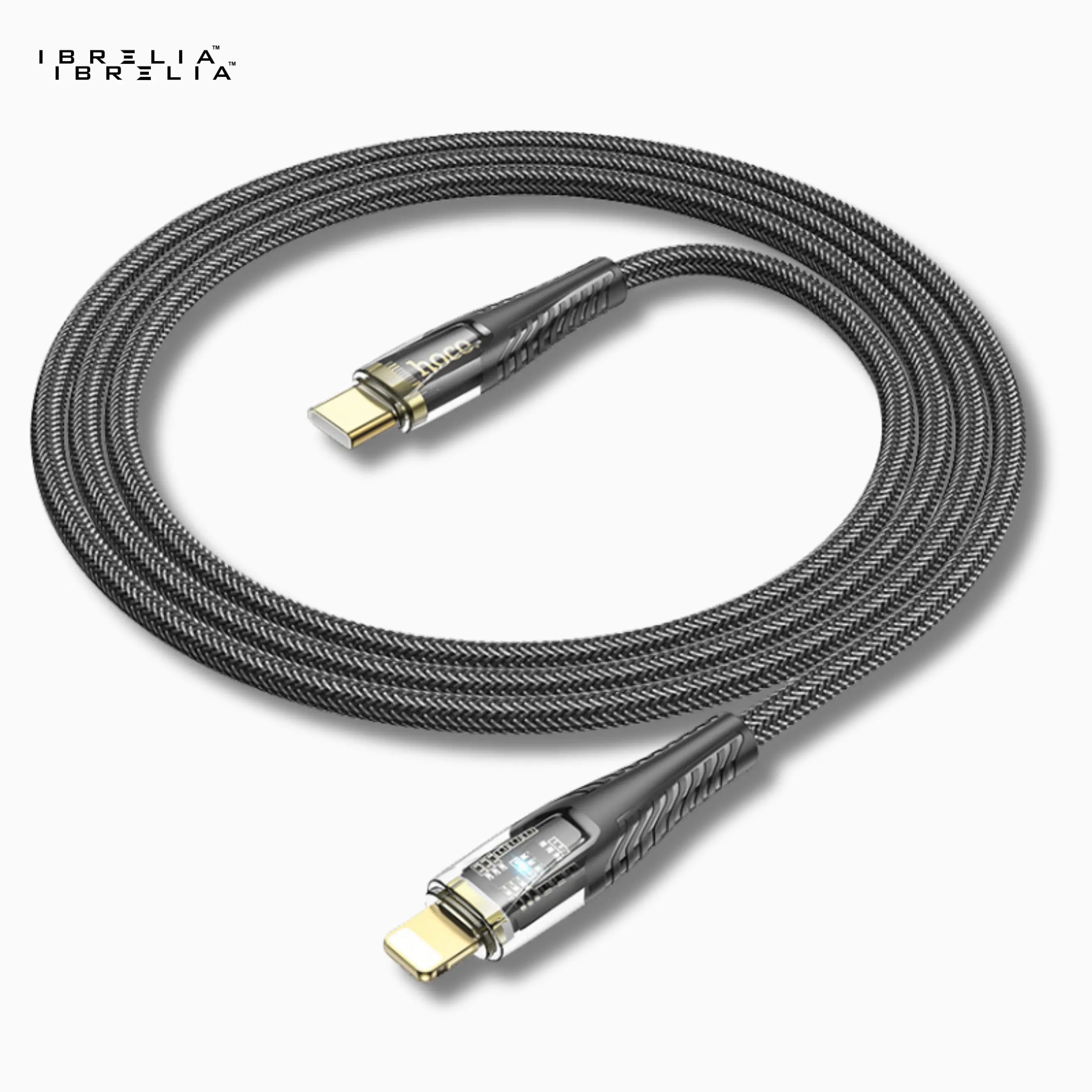 HOCO U121 Transparent Discovery Edition PD 27W Charging Cable (USB-C to iP) | IBRELIA™ IBRELIA