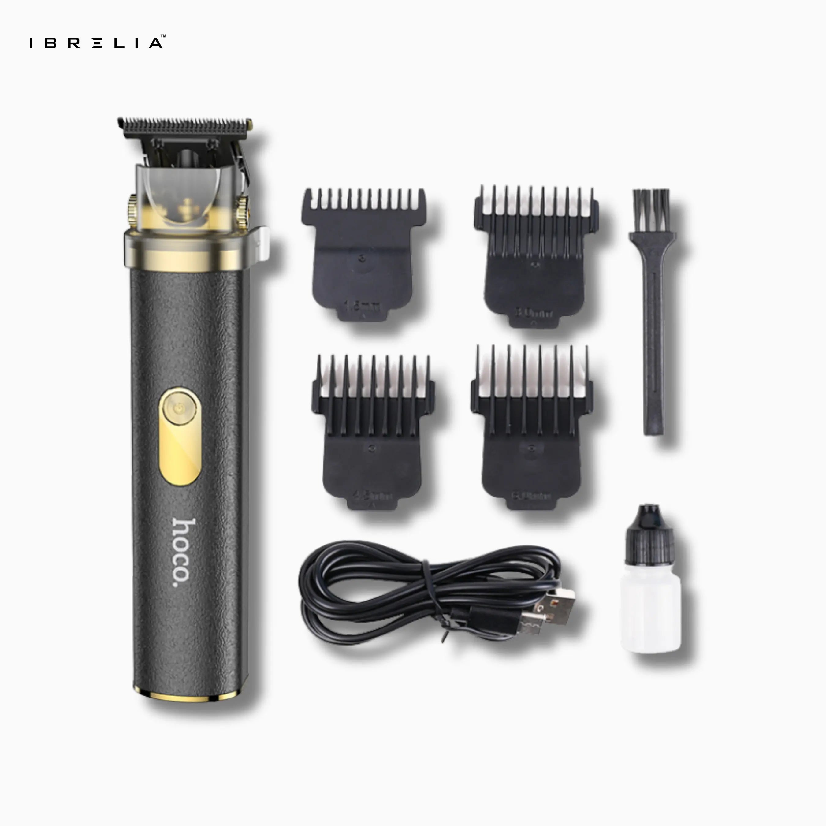 HOCO HP22 Retro Engraving Electric Hair Clipper | Adjustable Blade Angle | 7000 RPM Motor | IBRELIA™ IBRELIA