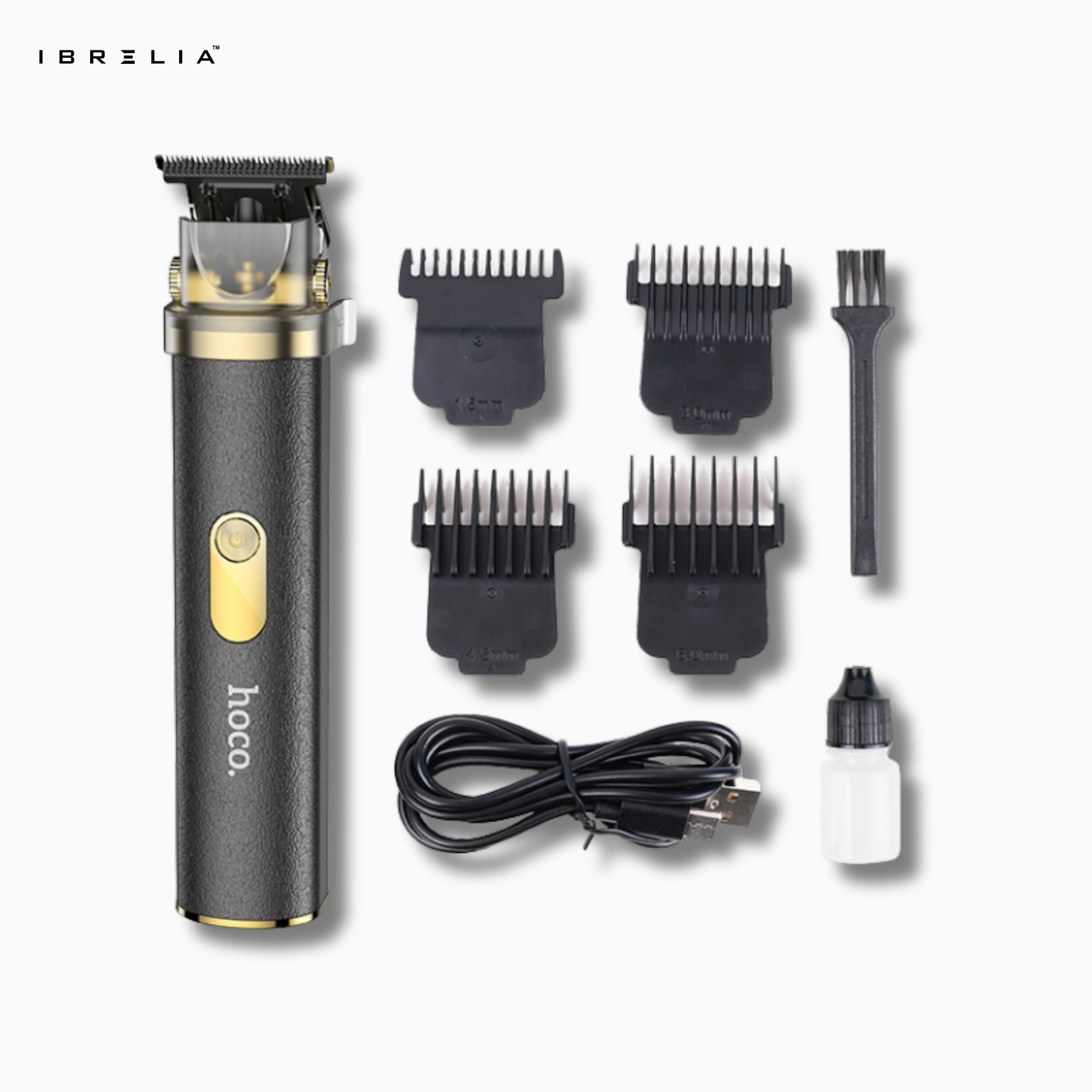 HOCO HP22 Retro Engraving Electric Hair Clipper | Adjustable Blade Angle | 7000 RPM Motor | IBRELIA™ IBRELIA