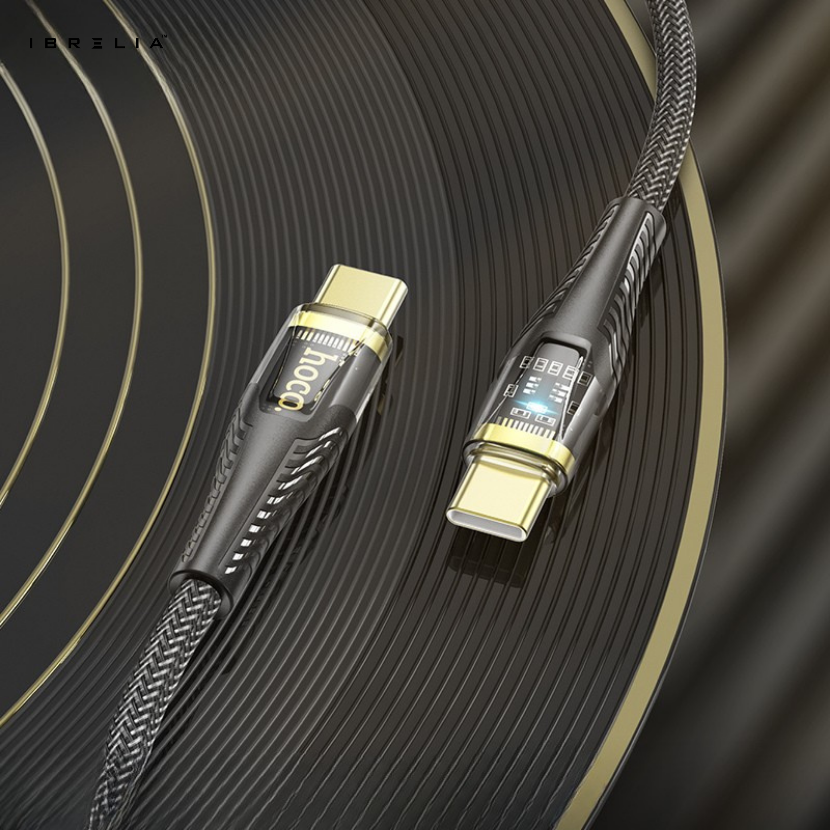 HOCO U121 Transparent Discovery Edition 60W Charging Data Cable (USB-C to USB-C) | IBRELIA™