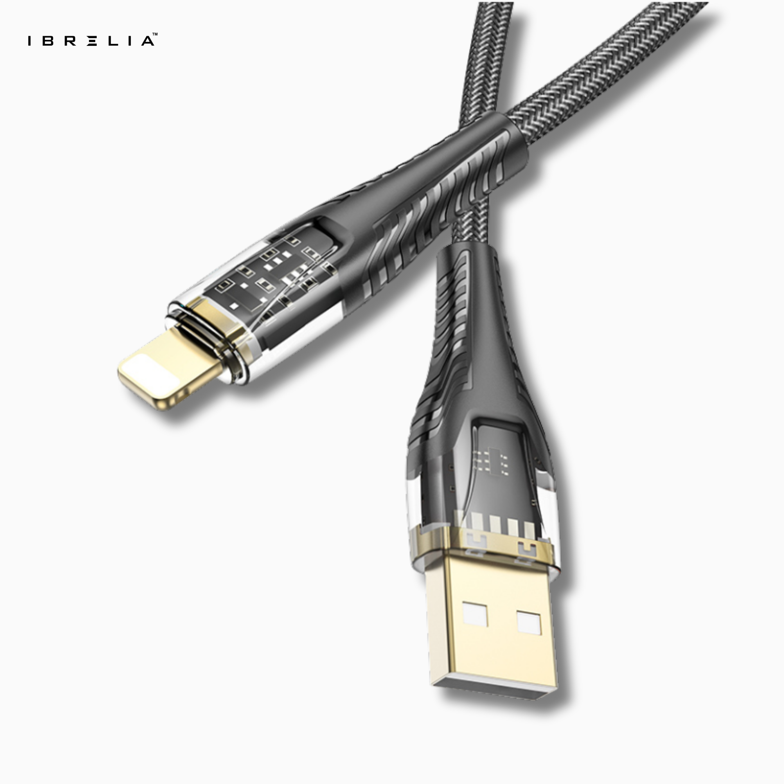 HOCO U121 Transparent Discovery Edition 2.4A Charging Data Cable (USB-A to iP) | IBRELIA™