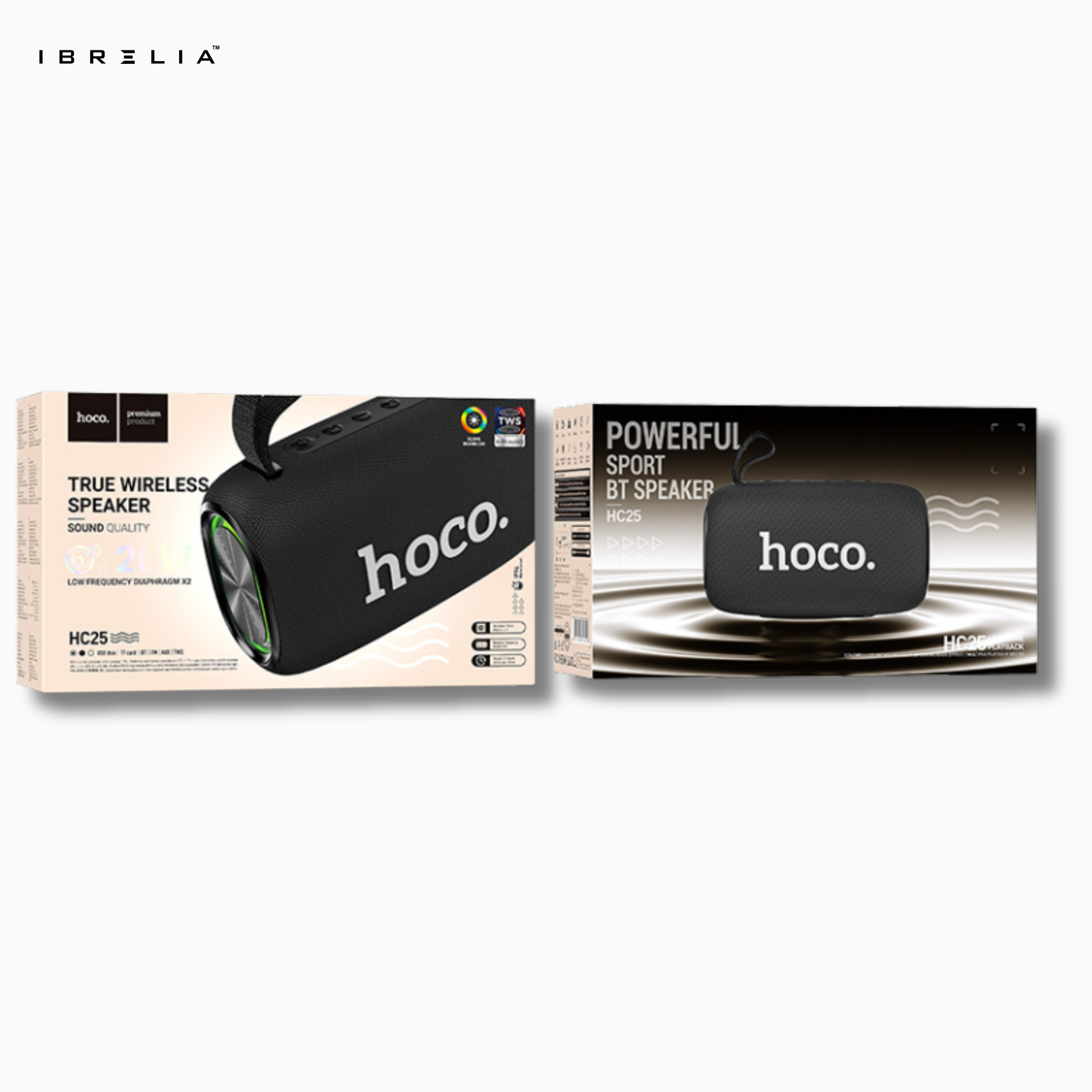 HOCO HC25 Radiante Sports Bluetooth Speaker | 20W Powerful Bass (10W×2) | 4000mAh Battery | Outdoor Wireless Speaker | IBRELIA™