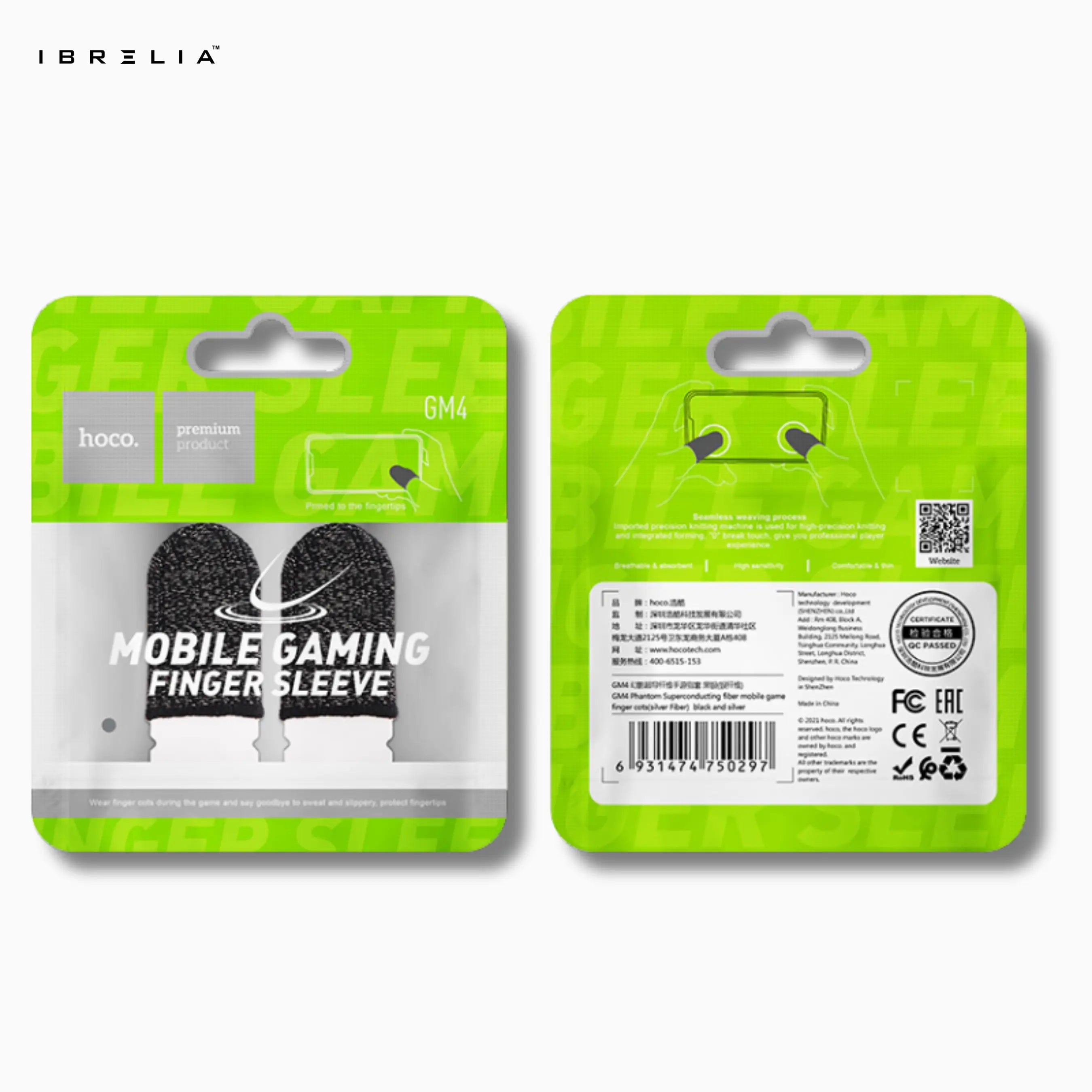 HOCO GM4 Mobile Gaming Finger Sleeves – High Precision & Sweat-Proof | IBRELIA™ IBRELIA
