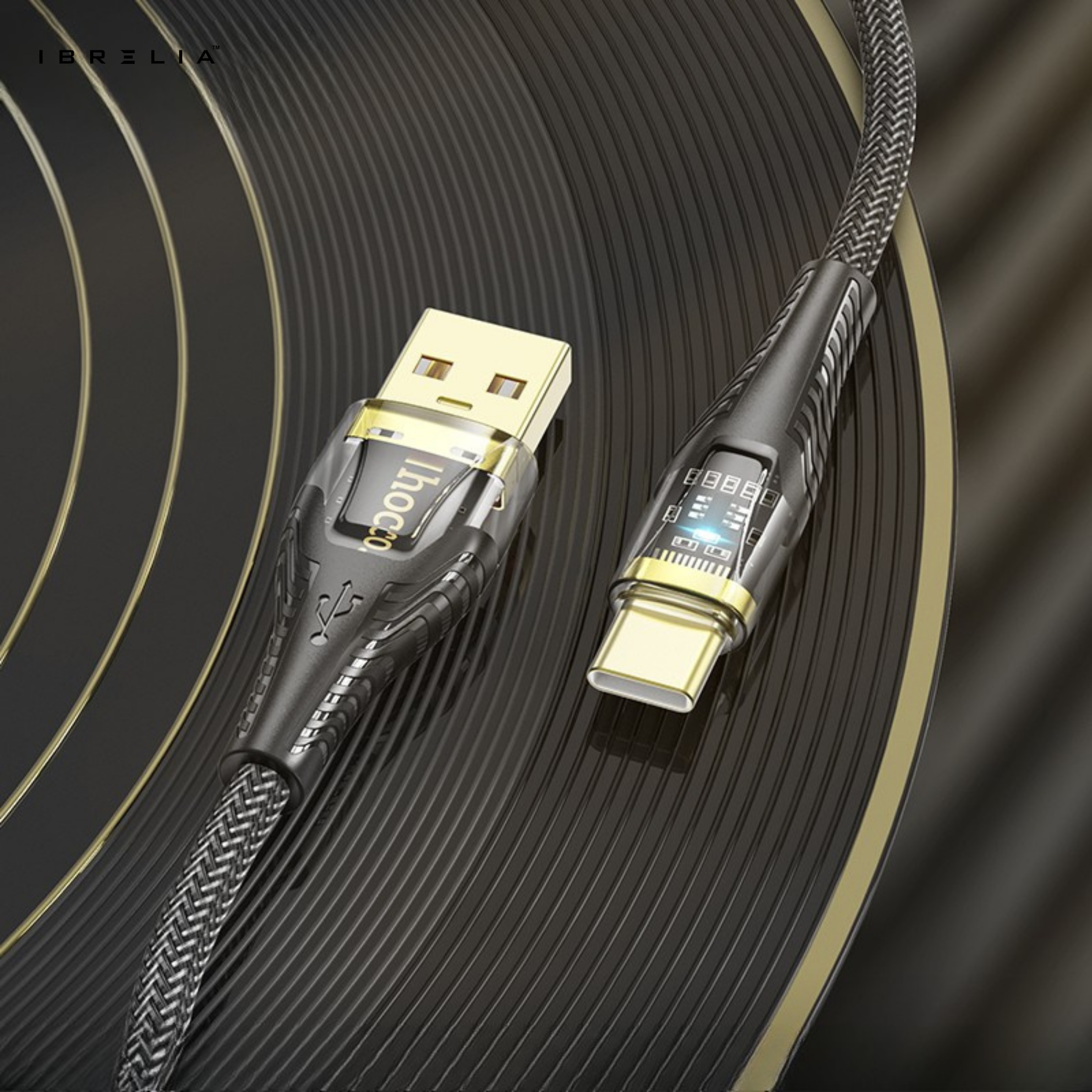 HOCO U121 Transparent Discovery Edition 2.4A Charging Data Cable (USB-A to Type-C) | IBRELIA™