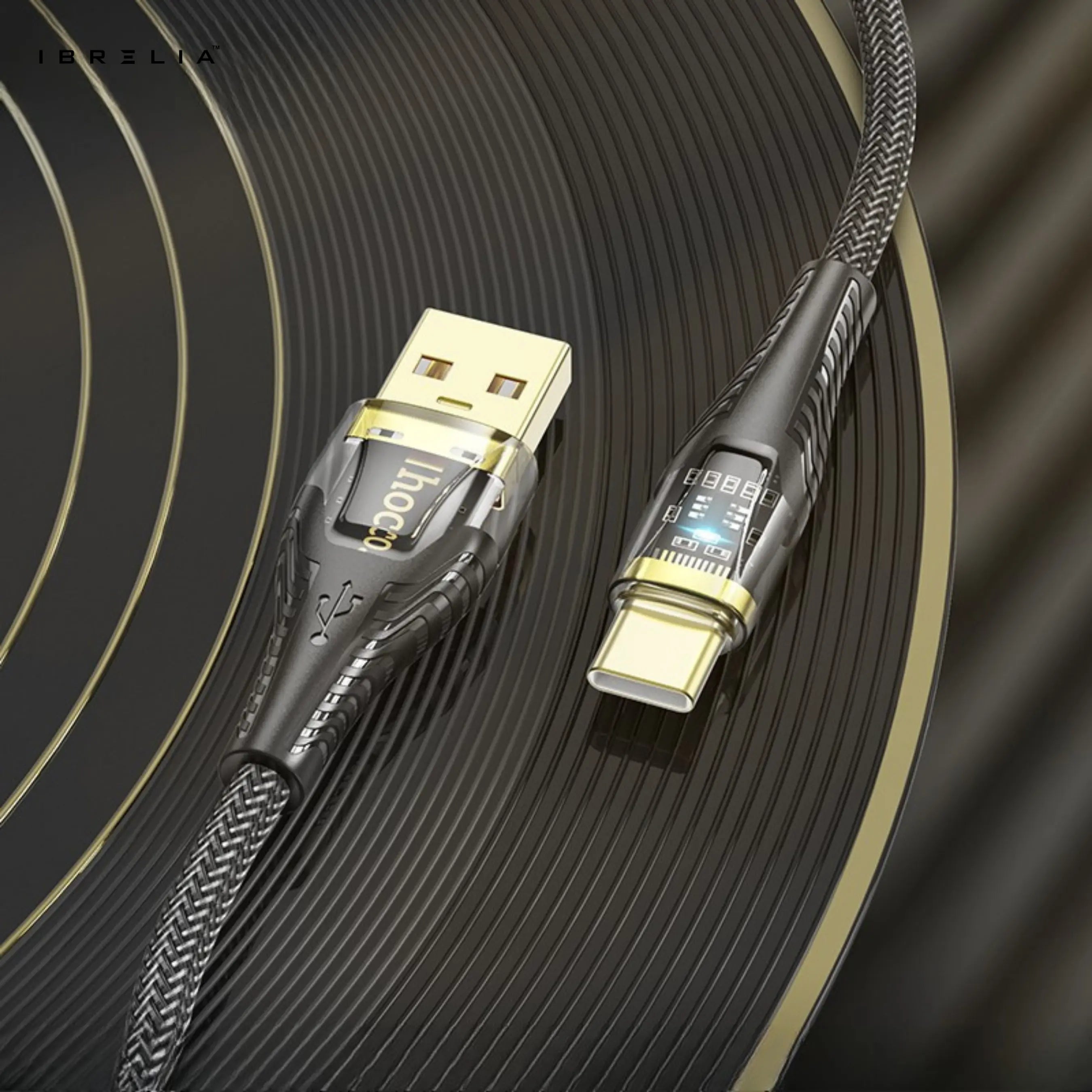 HOCO U121 Transparent Discovery Edition 2.4A Charging Data Cable (USB-A to Type-C) | IBRELIA™ IBRELIA