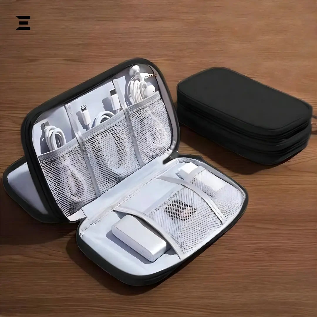 Portable Cable Organizer Pouch – Waterproof Travel Gadget Storage Bag IBRELIA