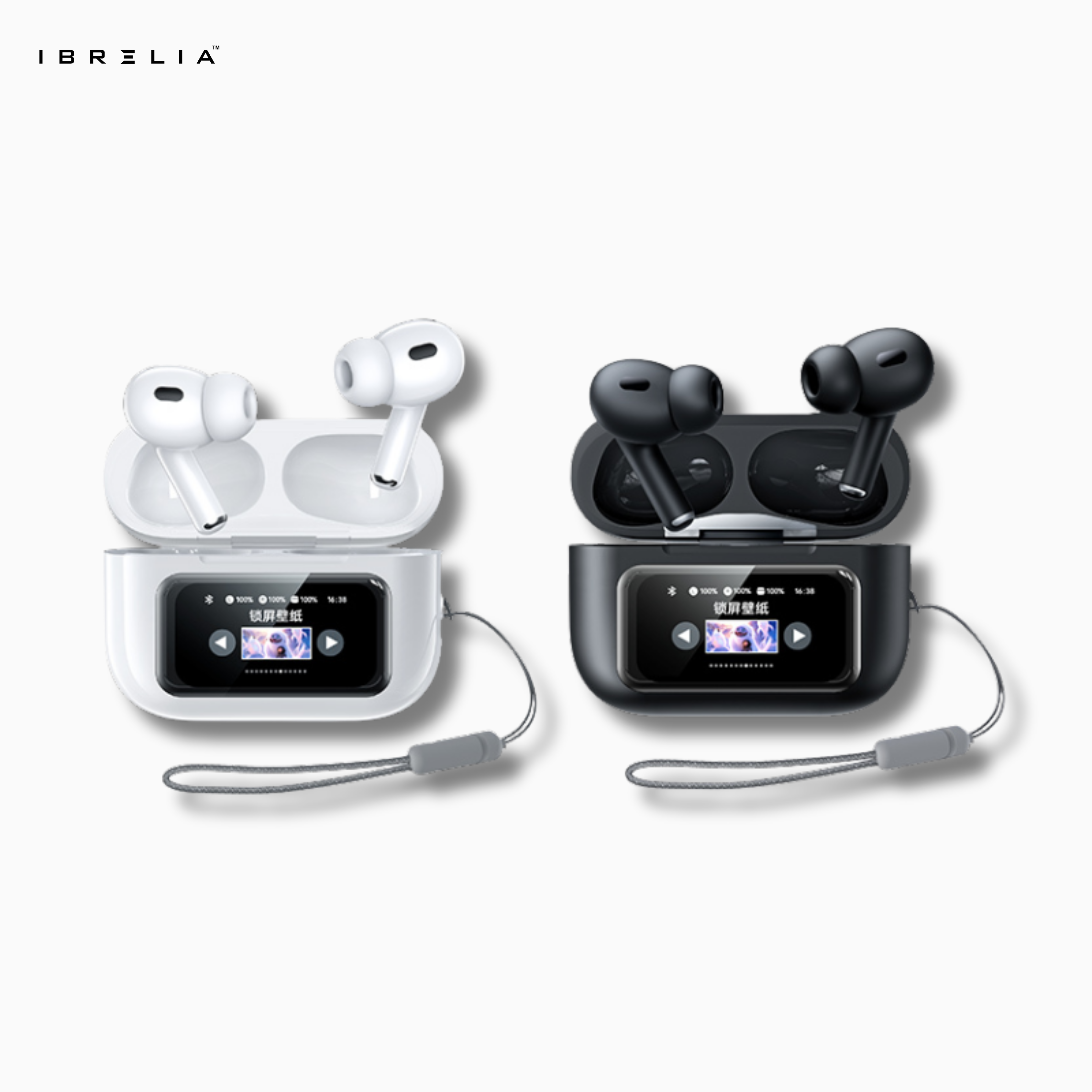 REMAX CozyPods W30N TWS Earbuds | Smart Full-Color Touchscreen Case | ANC + ENC Noise Cancellation | IBRELIA™ IBRELIA