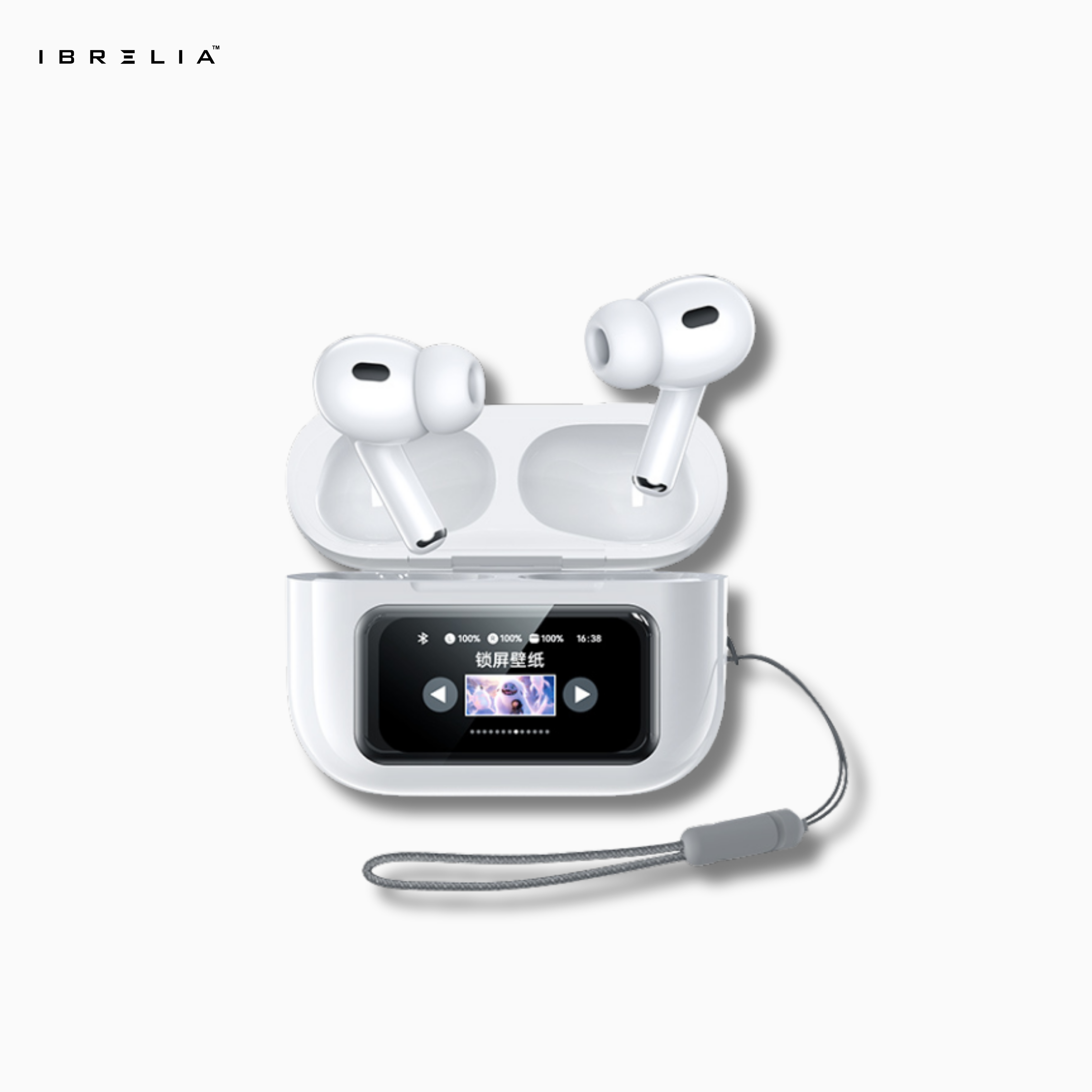 REMAX CozyPods W30N TWS Earbuds | Smart Full-Color Touchscreen Case | ANC + ENC Noise Cancellation | IBRELIA™ IBRELIA