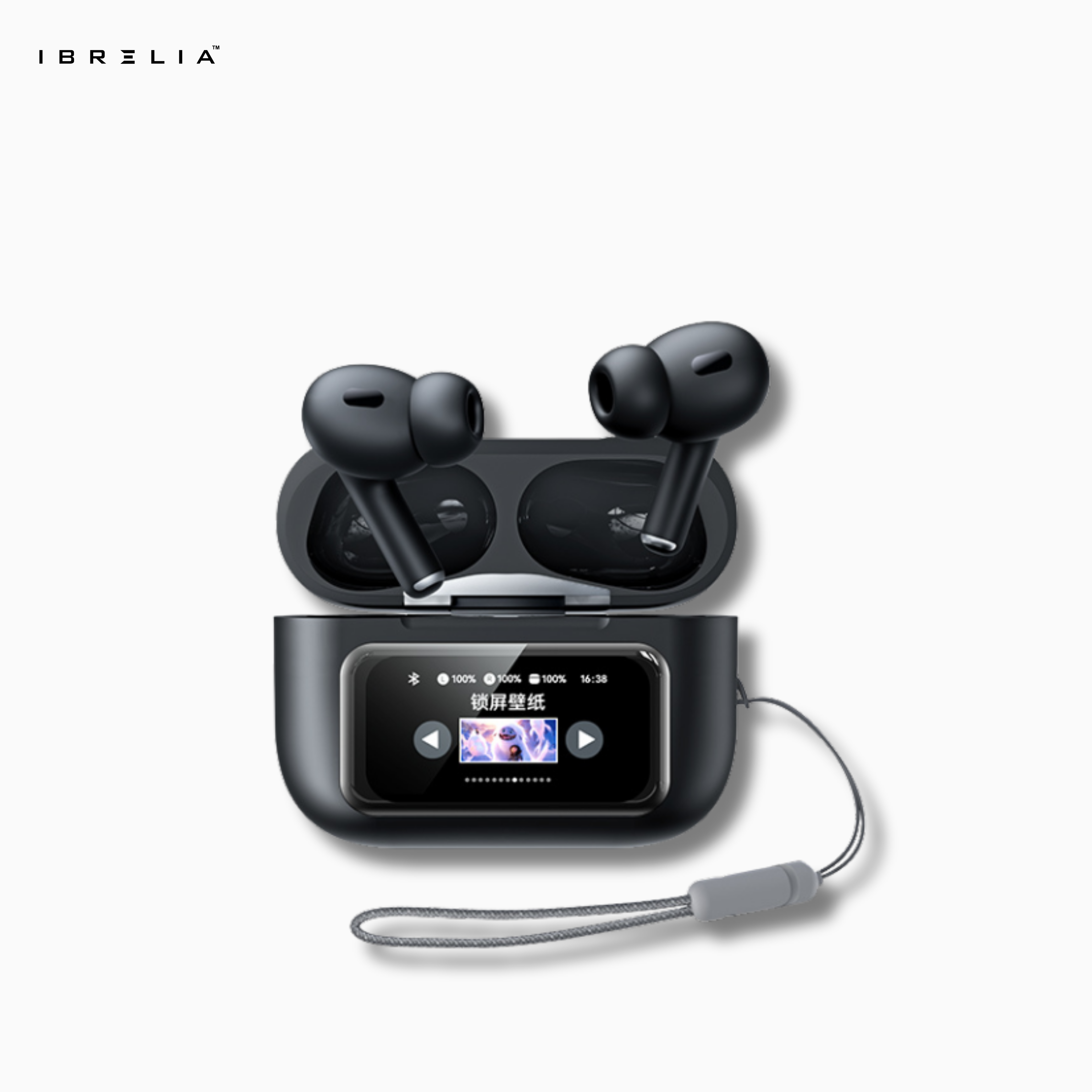 REMAX CozyPods W30N TWS Earbuds | Smart Full-Color Touchscreen Case | ANC + ENC Noise Cancellation | IBRELIA™ IBRELIA