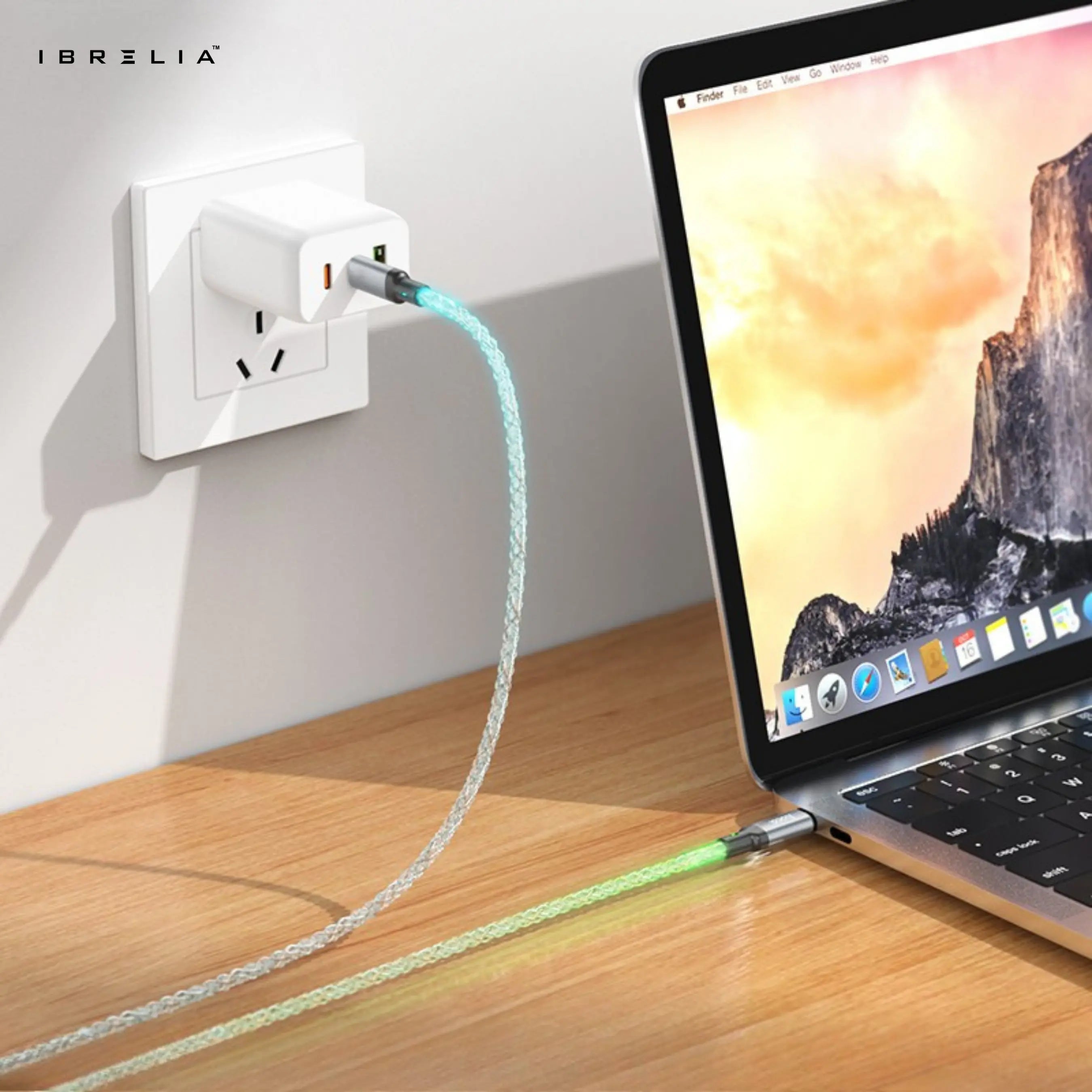 HOCO U112 Shine 60W LED Charging Data Cable (Type-C to Type-C) | IBRELIA™ IBRELIA
