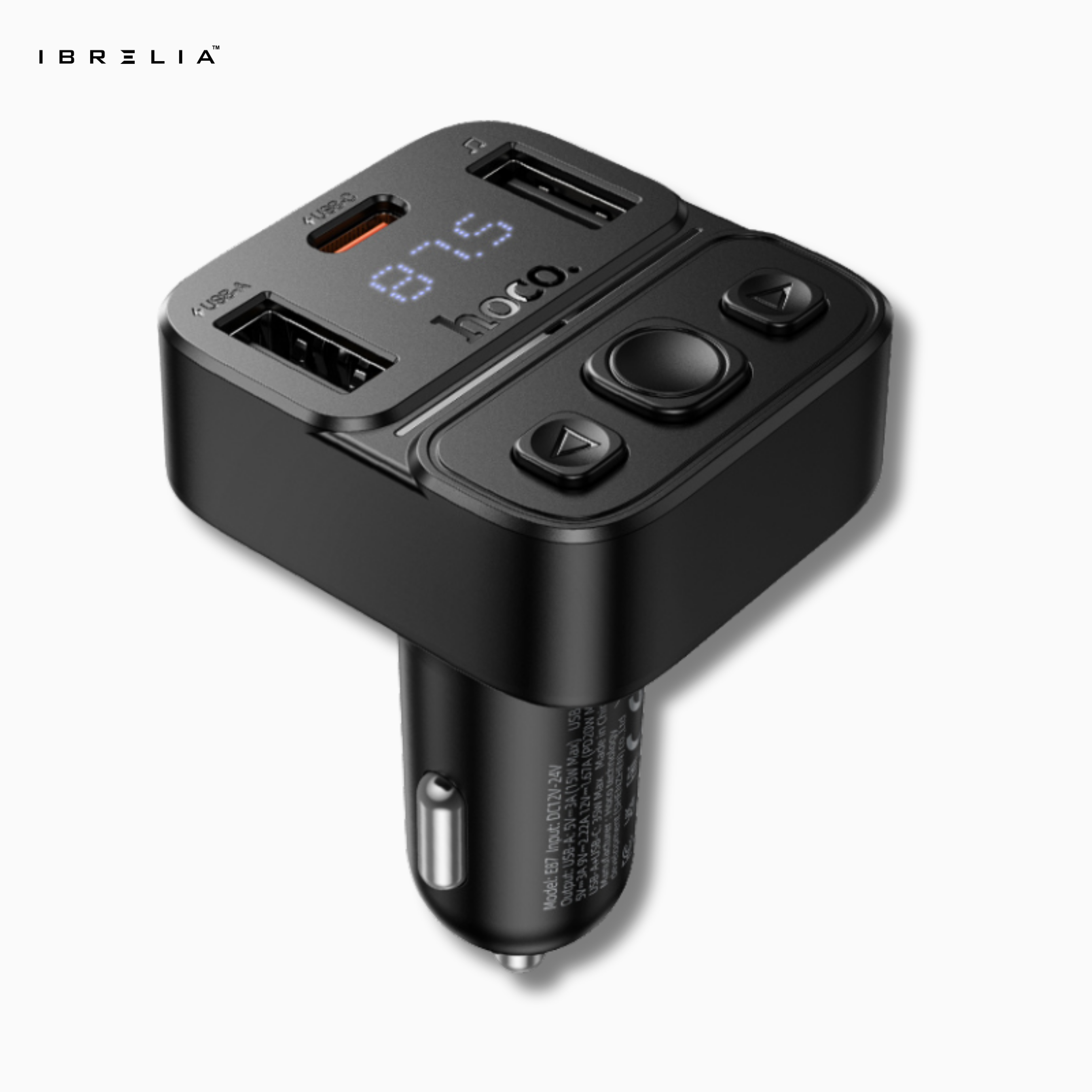 HOCO E87 – 35W High-Power In-Car Wireless FM Transmitter | IBRELIA™