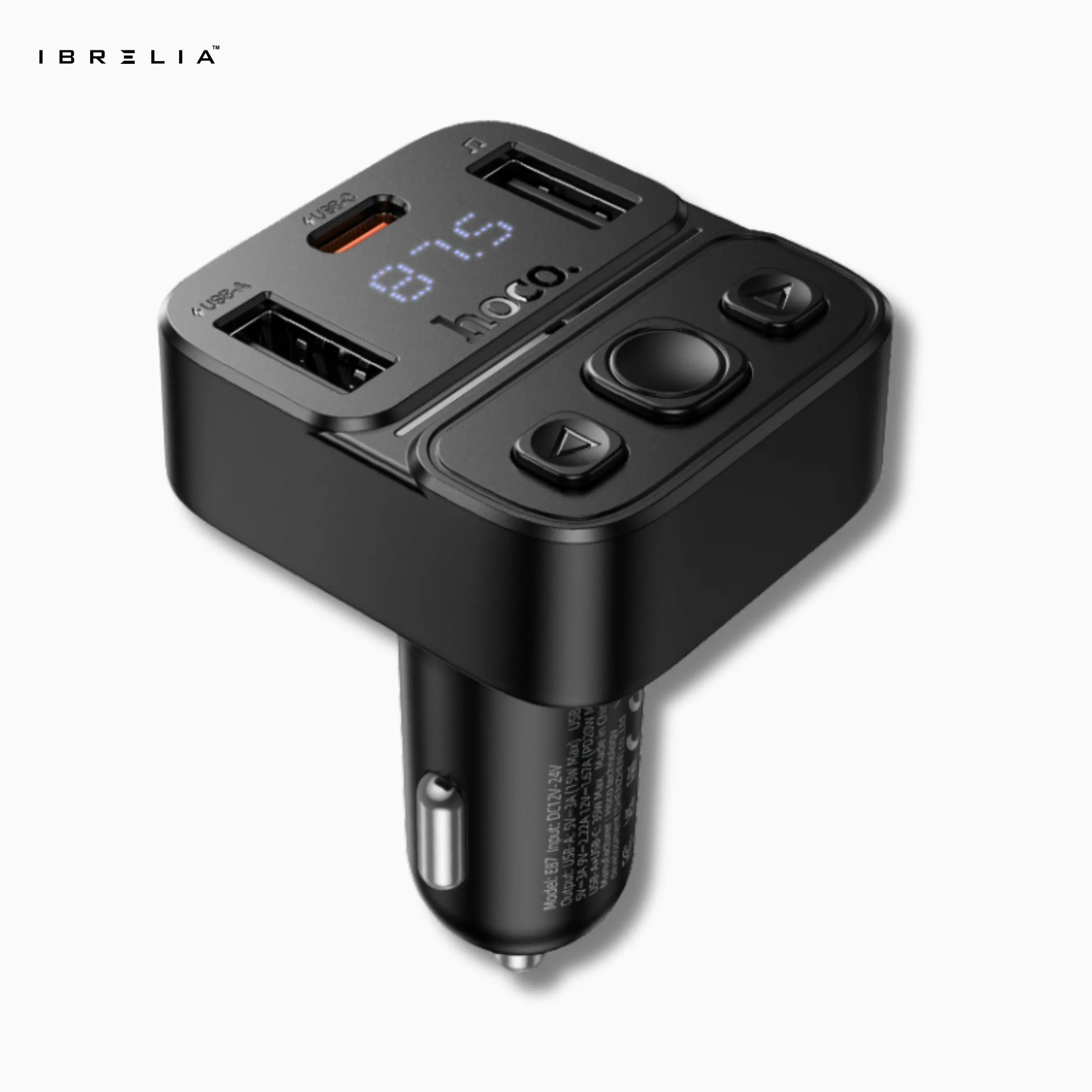 HOCO E87 – 35W High-Power In-Car Wireless FM Transmitter | IBRELIA™ IBRELIA