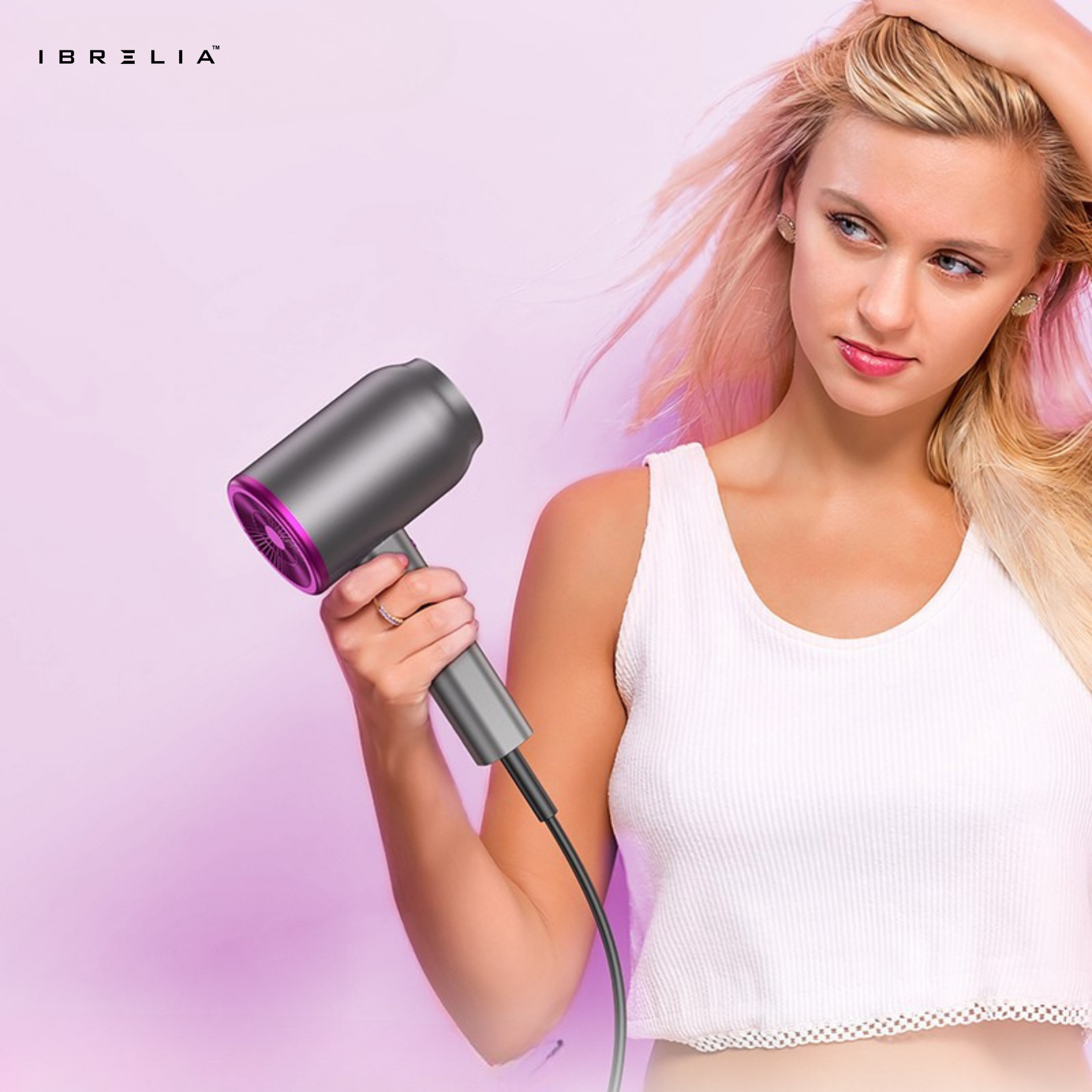 HOCO HP13 Hot & Cold Hair Dryer | Low Noise Portable Dryer | 360° Nozzle | IBRELIA™
