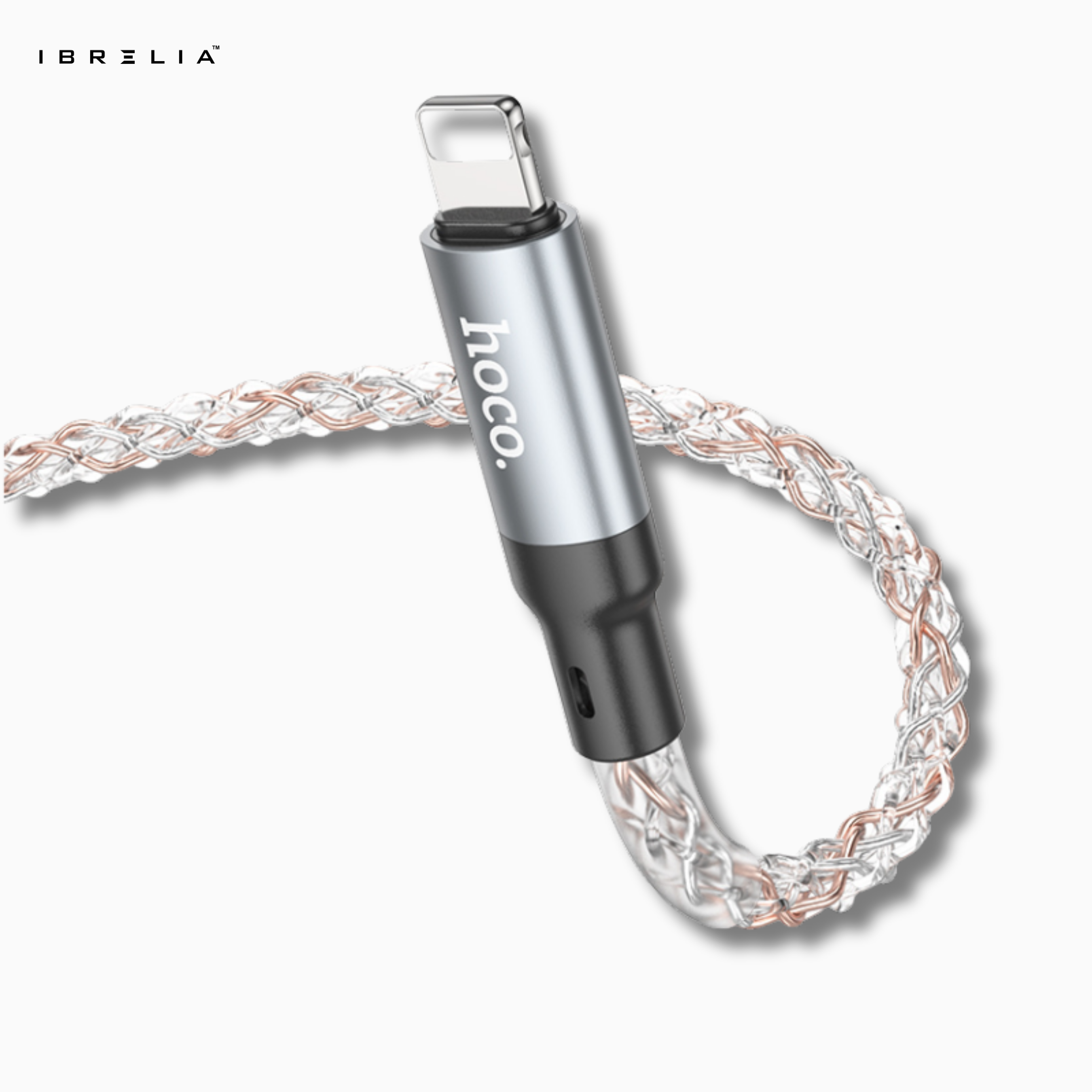 HOCO U112 Shine LED Charging Data Cable 2.4A (USB-A to iPhone) | IBRELIA™