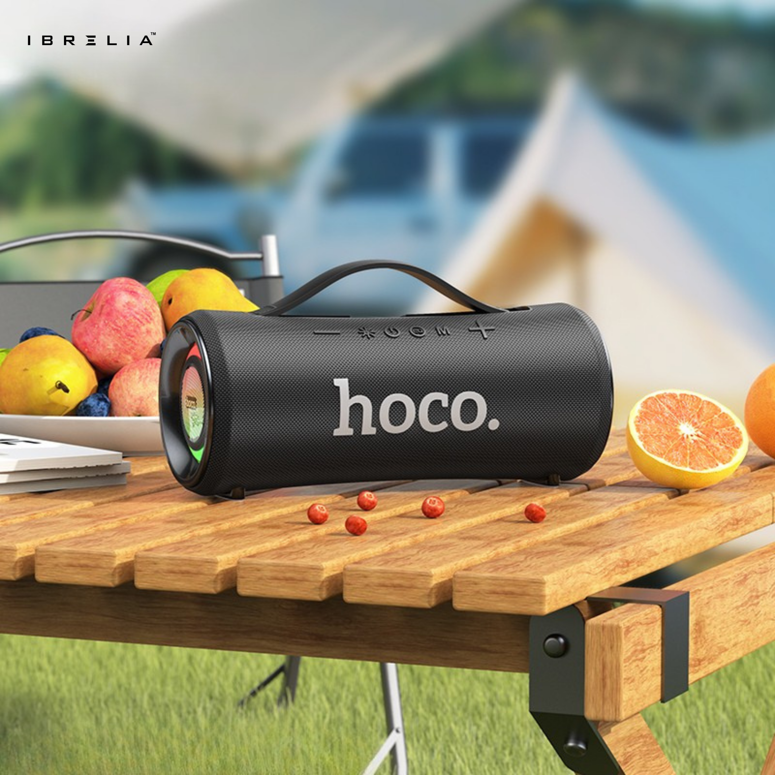 HOCO HA10 Oleada Outdoor Bluetooth Speaker | 40W Powerful Sound | TWS | RGB Lights | IBRELIA™ IBRELIA