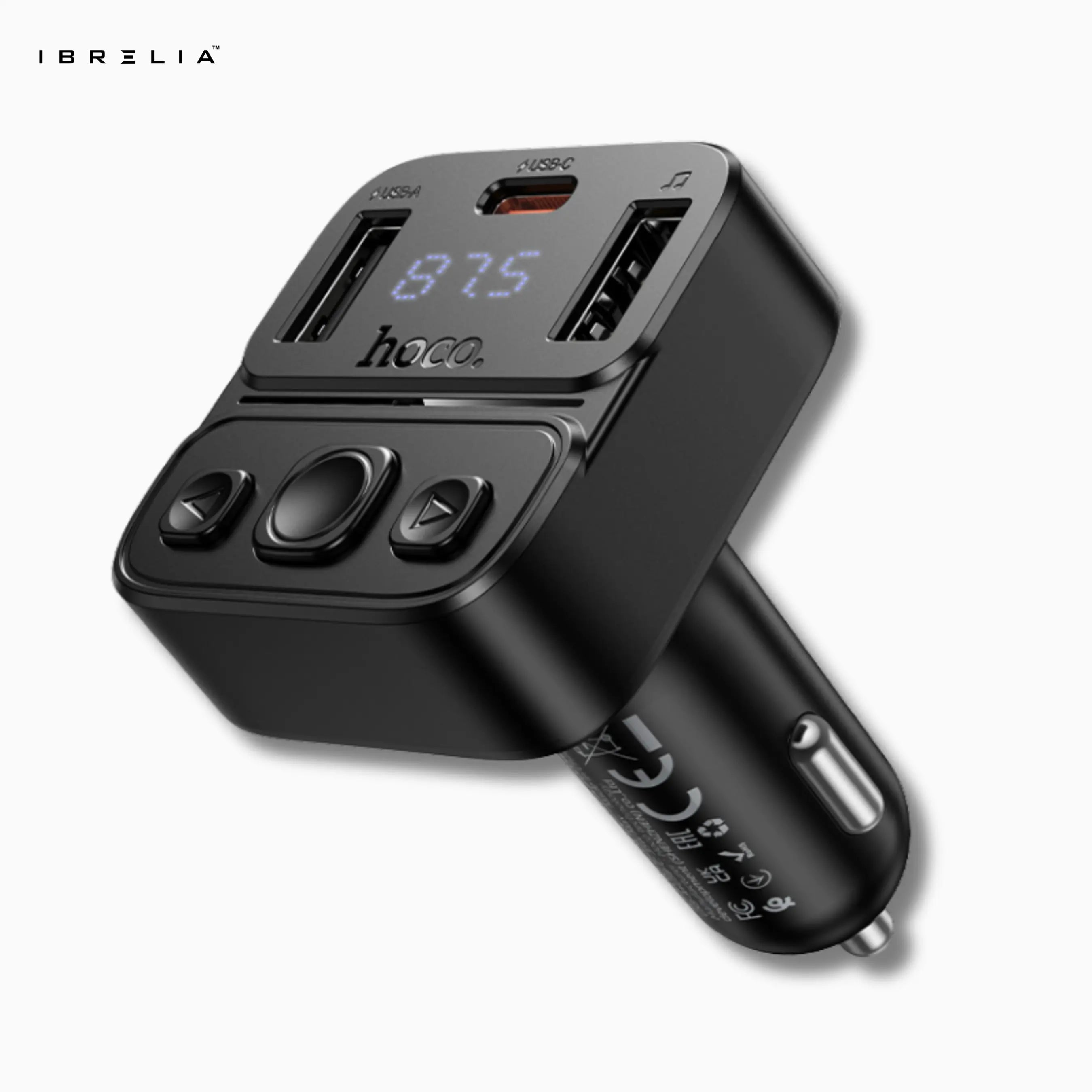 HOCO E87 – 35W High-Power In-Car Wireless FM Transmitter | IBRELIA™ IBRELIA