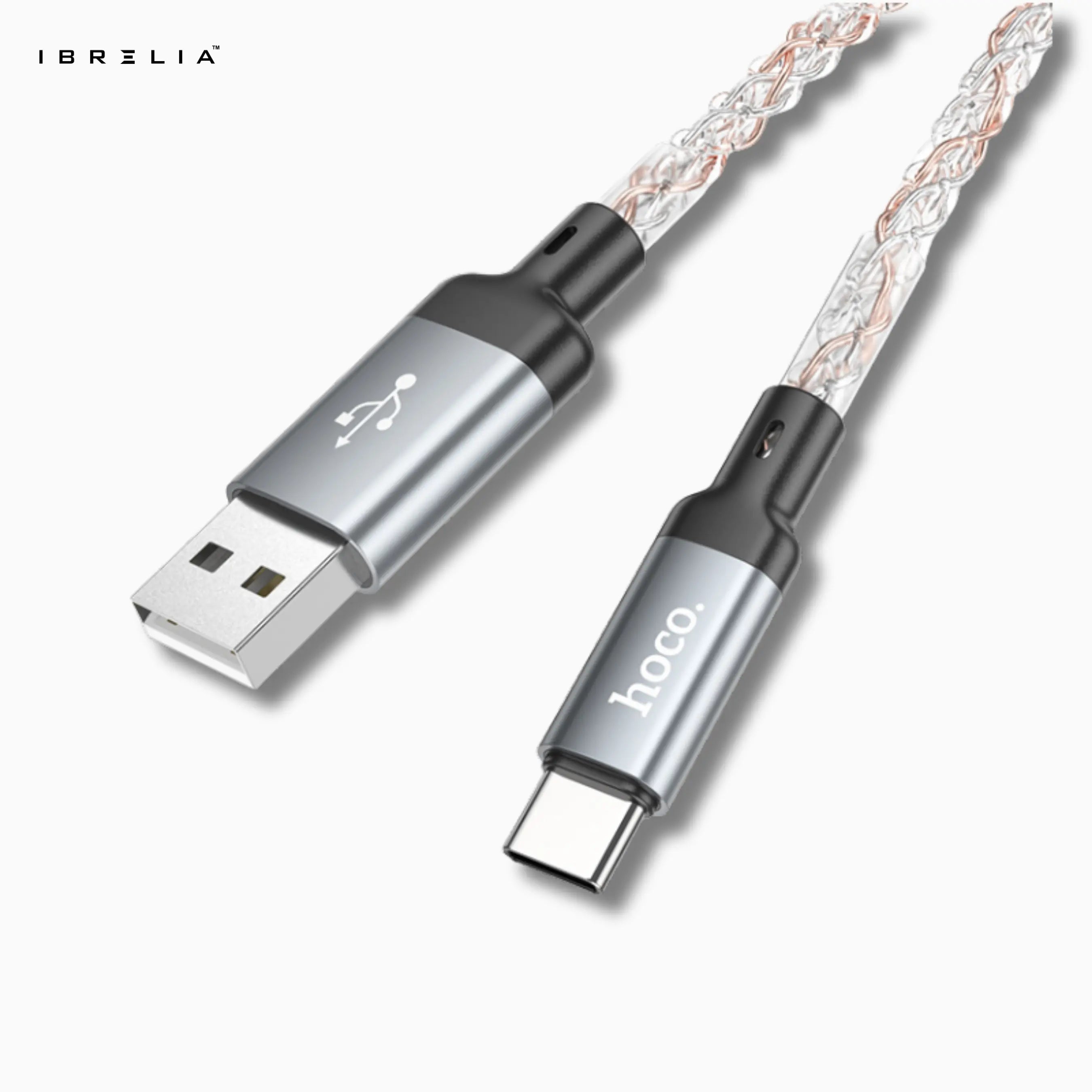 HOCO U112 Shine LED 3A Charging Data Cable (USB-A to Type-C) | IBRELIA™ IBRELIA