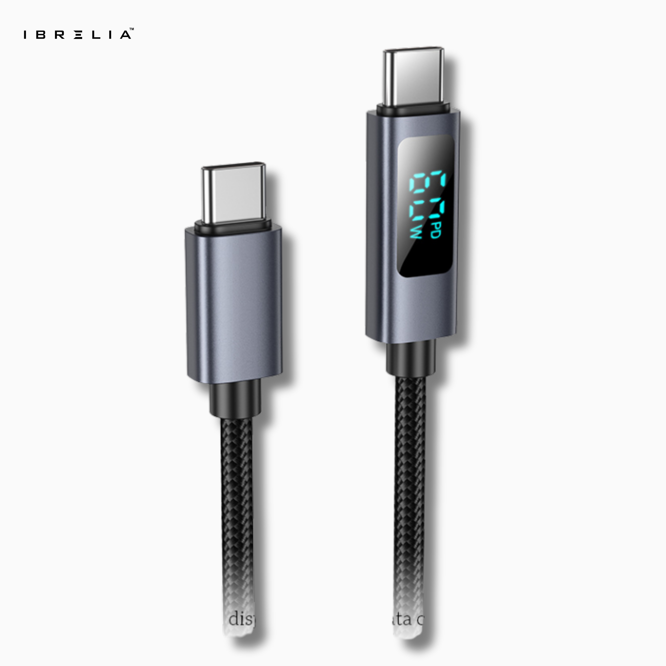 HOCO X112 Favor 60W PD Fast Charging Cable with Power Display (USB-C to USB-C) | IBRELIA™