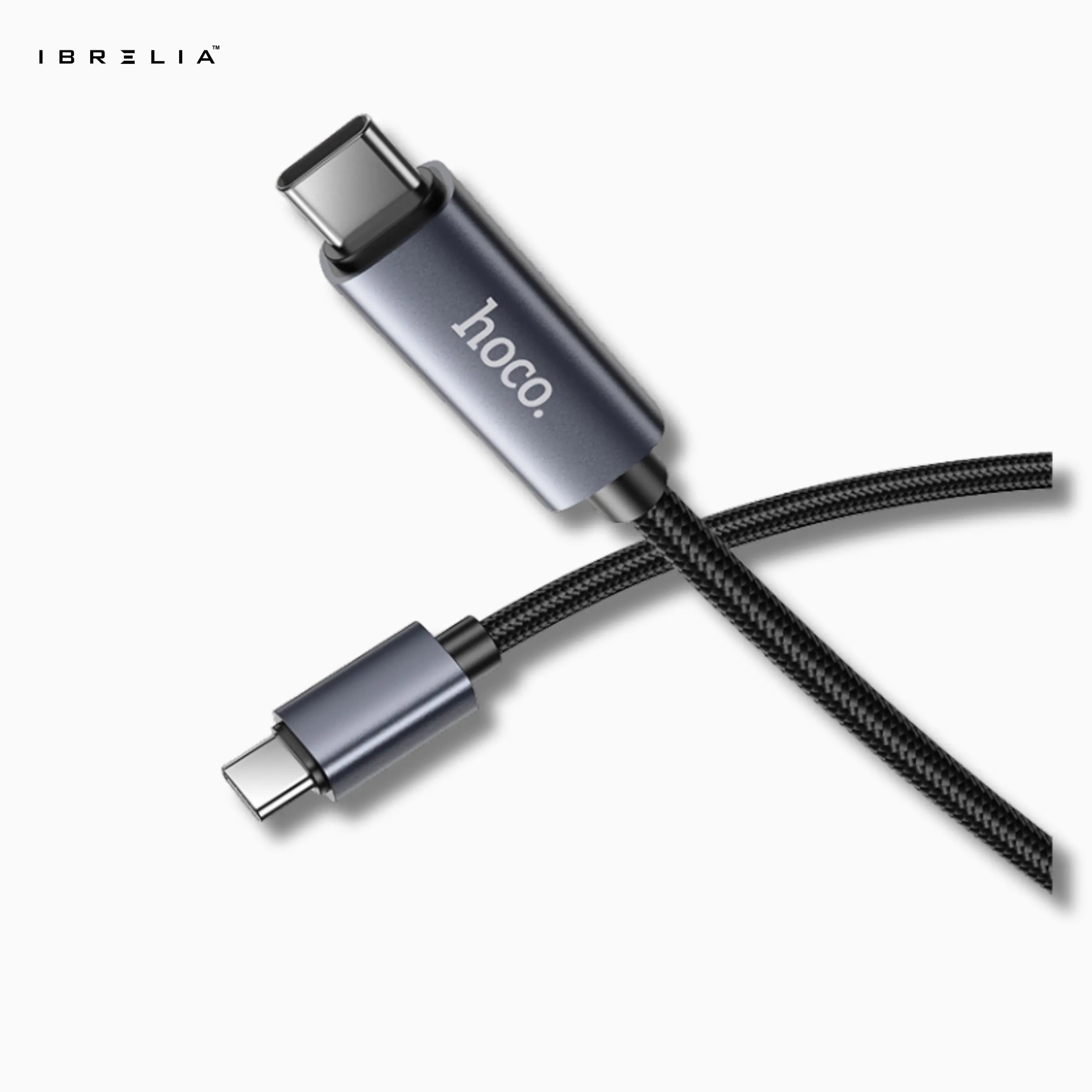 HOCO X112 Favor 60W PD Fast Charging Cable with Power Display (USB-C to USB-C) | IBRELIA™ IBRELIA