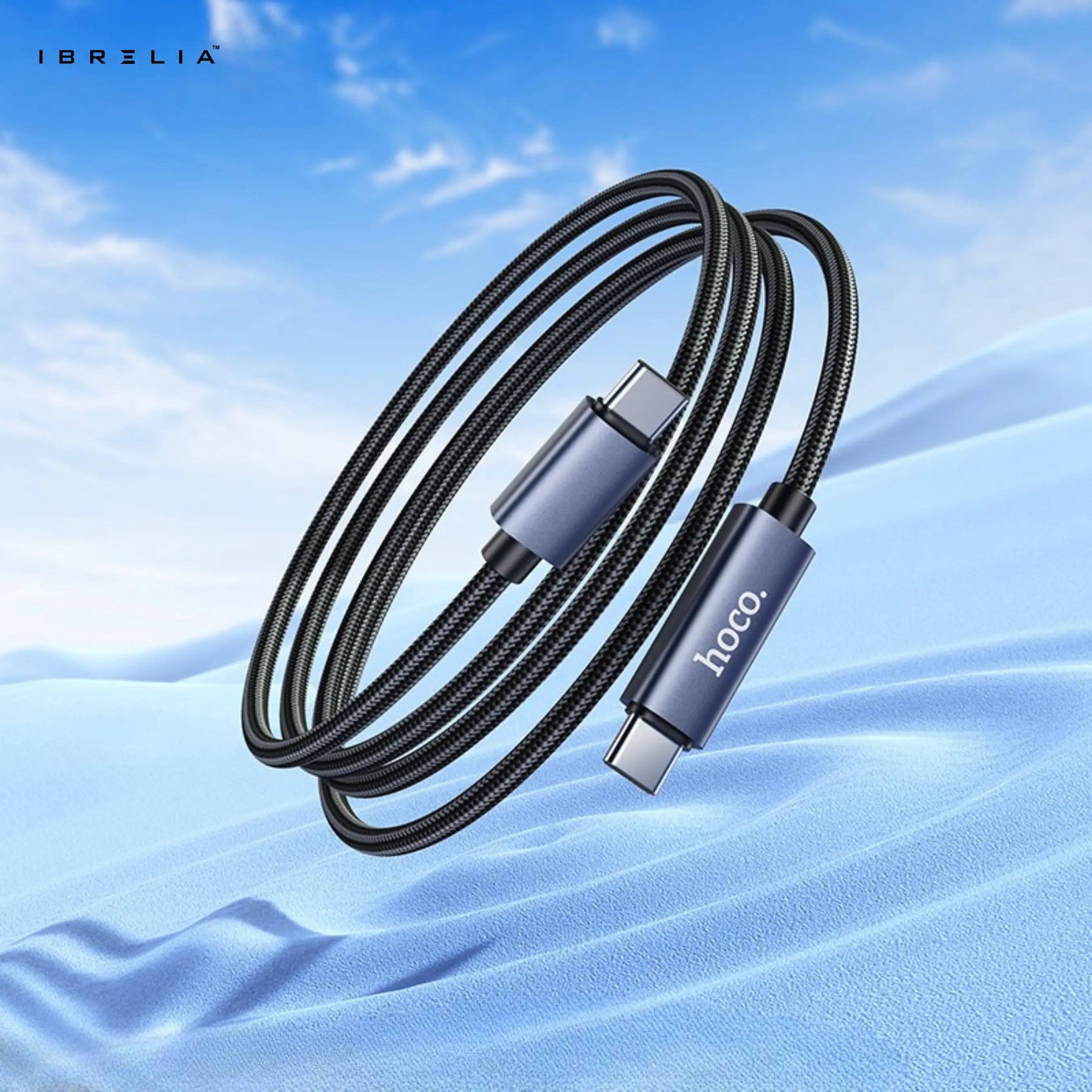 HOCO X112 Favor 60W PD Fast Charging Cable with Power Display (USB-C to USB-C) | IBRELIA™ IBRELIA