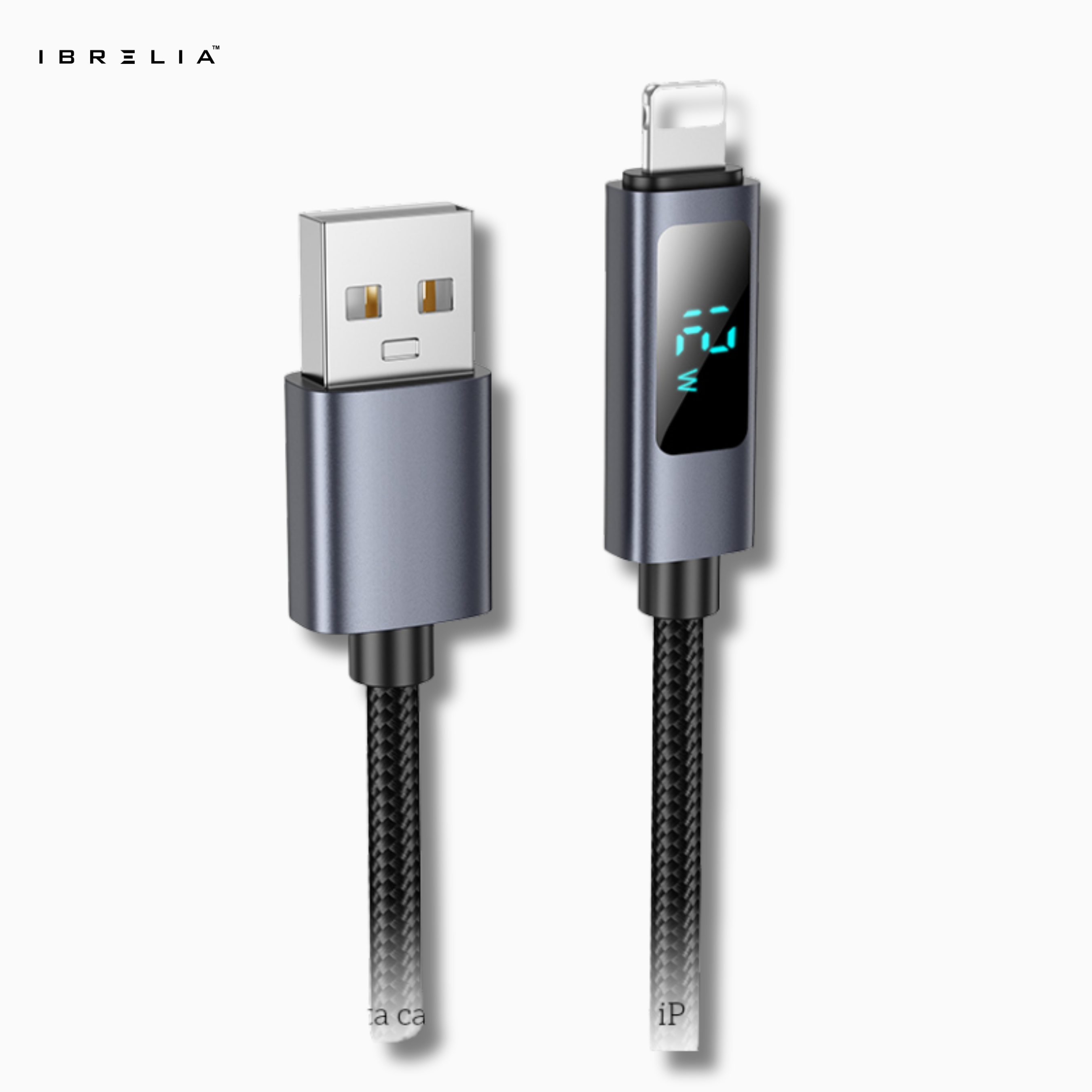 HOCO X112 Favor 2.4A Fast Charging Cable with Power Display (USB-A to iP) | IBRELIA™