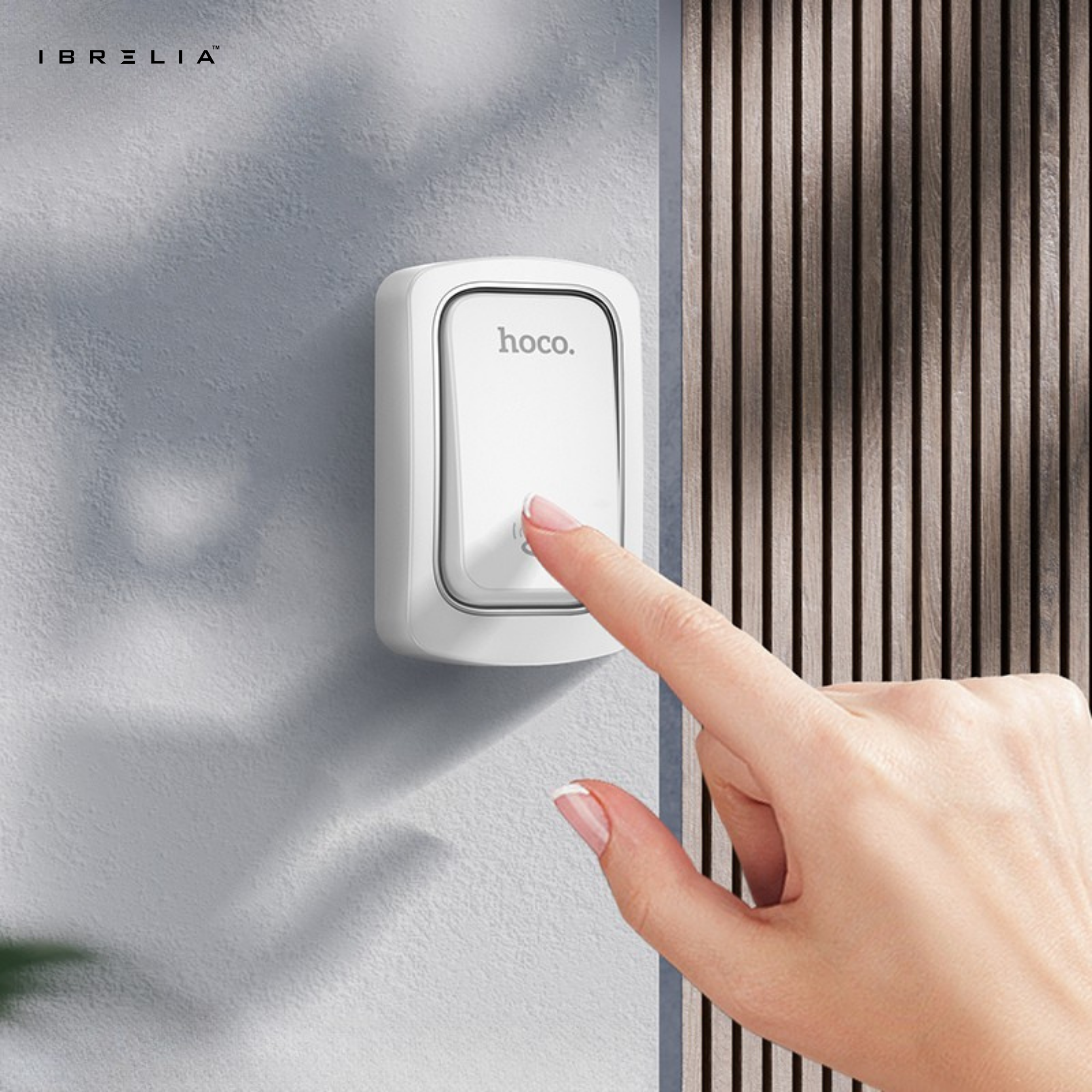 HOCO HI26 Self-Powered Wireless Doorbell Set – Battery-Free Smart Doorbell | IBRELIA™