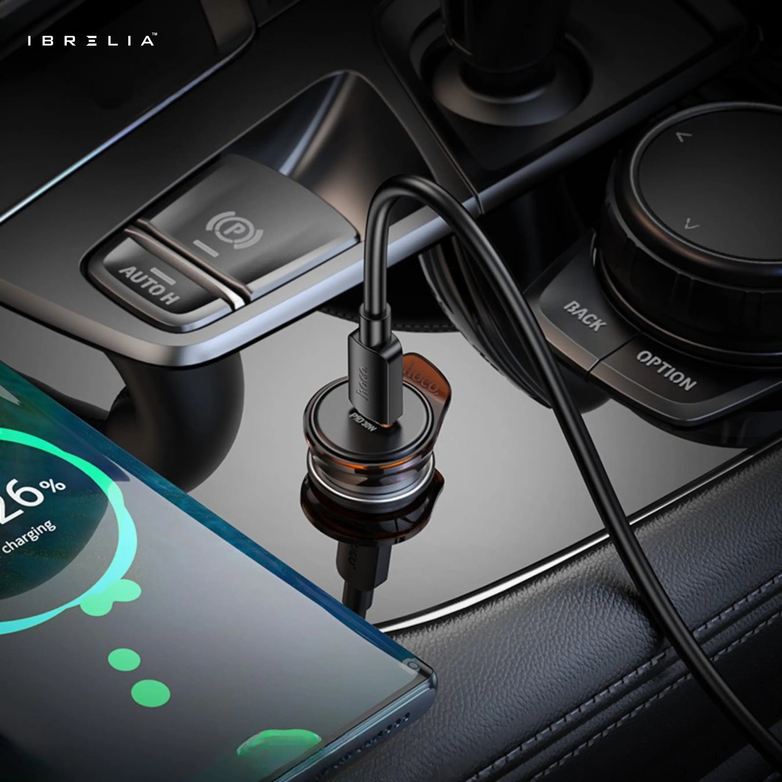 HOCO NZ16 Rigorous PD30W Mini Car Charger | 30W Fast Charging | IBRELIA™ IBRELIA