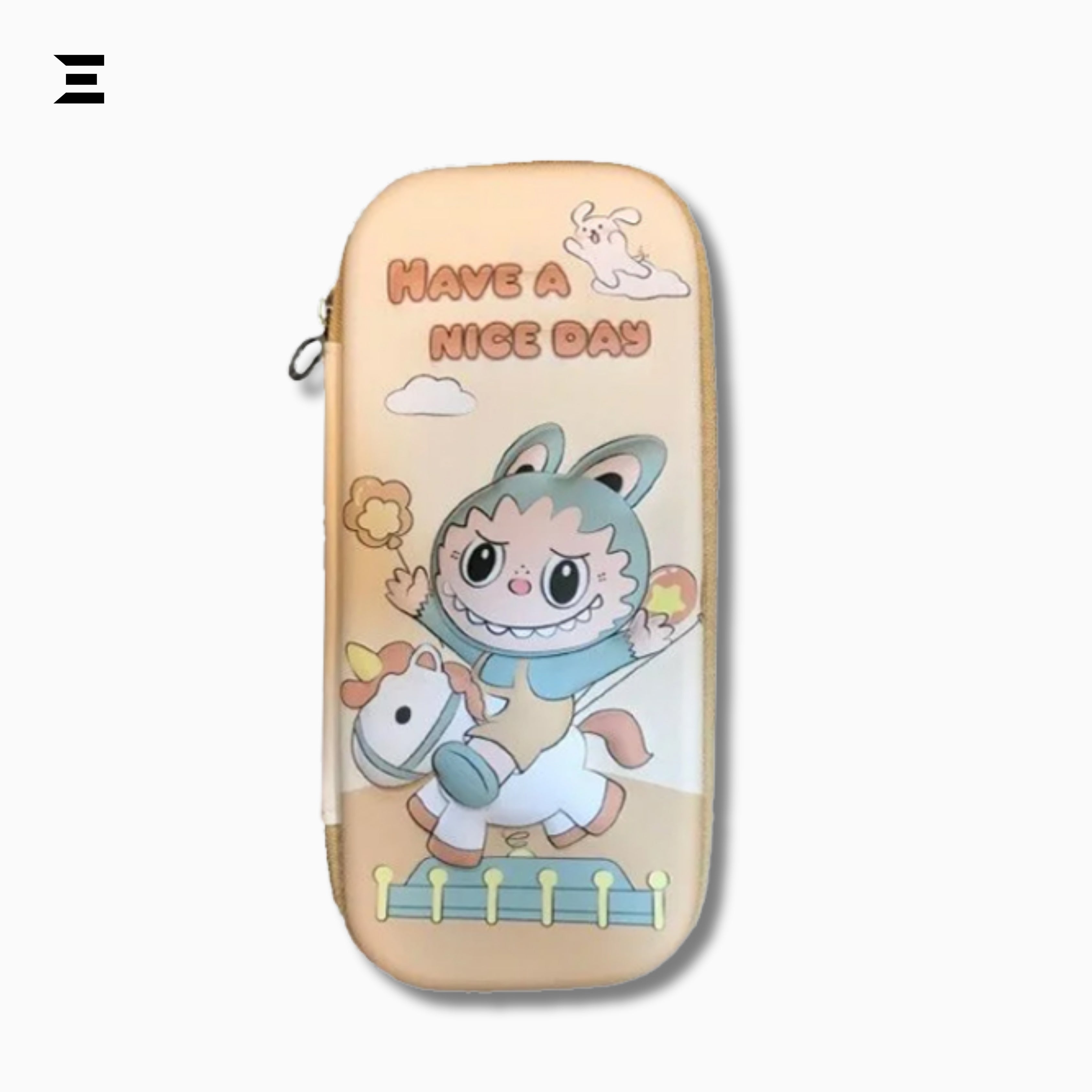 Cute Cartoon Pencil Case | Hard Shell Zipper Pouch | Large Capacity Stationery Organizer | IBRELIA™ IBRELIA