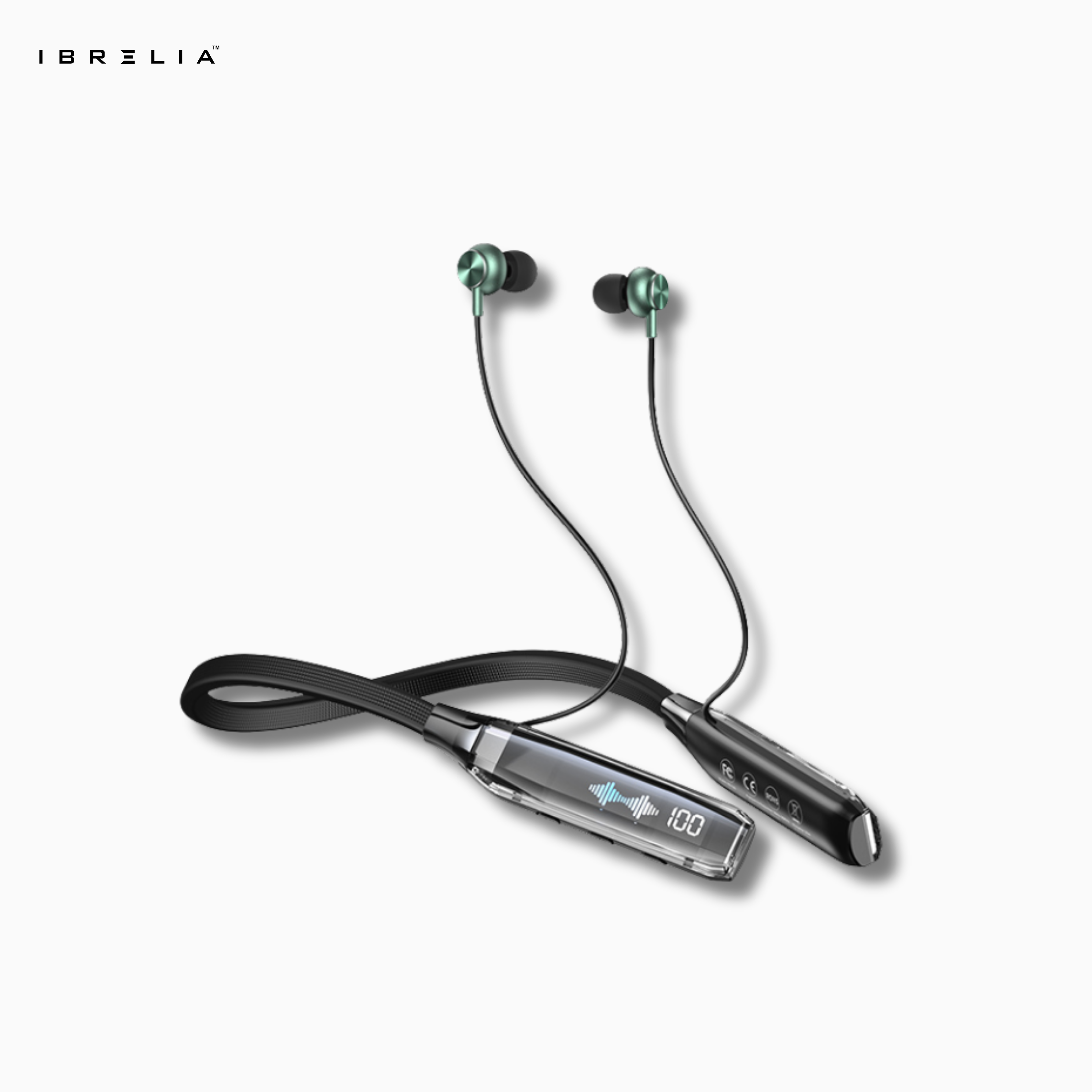 REMAX RB-S20 Wireless Neckband Earphones | LED Digital Display | Magnetic Sports Design | IBRELIA™ IBRELIA