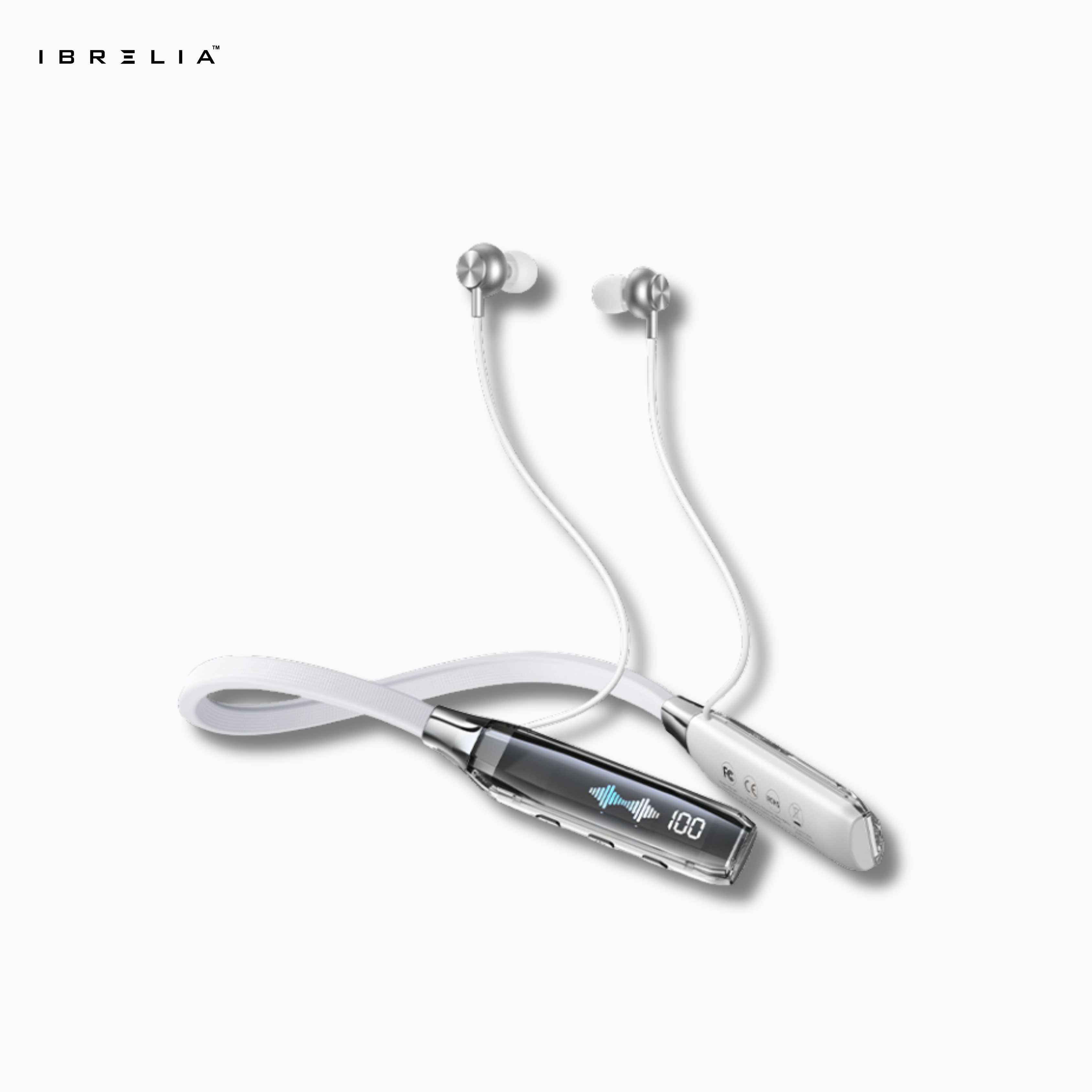 REMAX RB-S20 Wireless Neckband Earphones | LED Digital Display | Magnetic Sports Design | IBRELIA™ IBRELIA