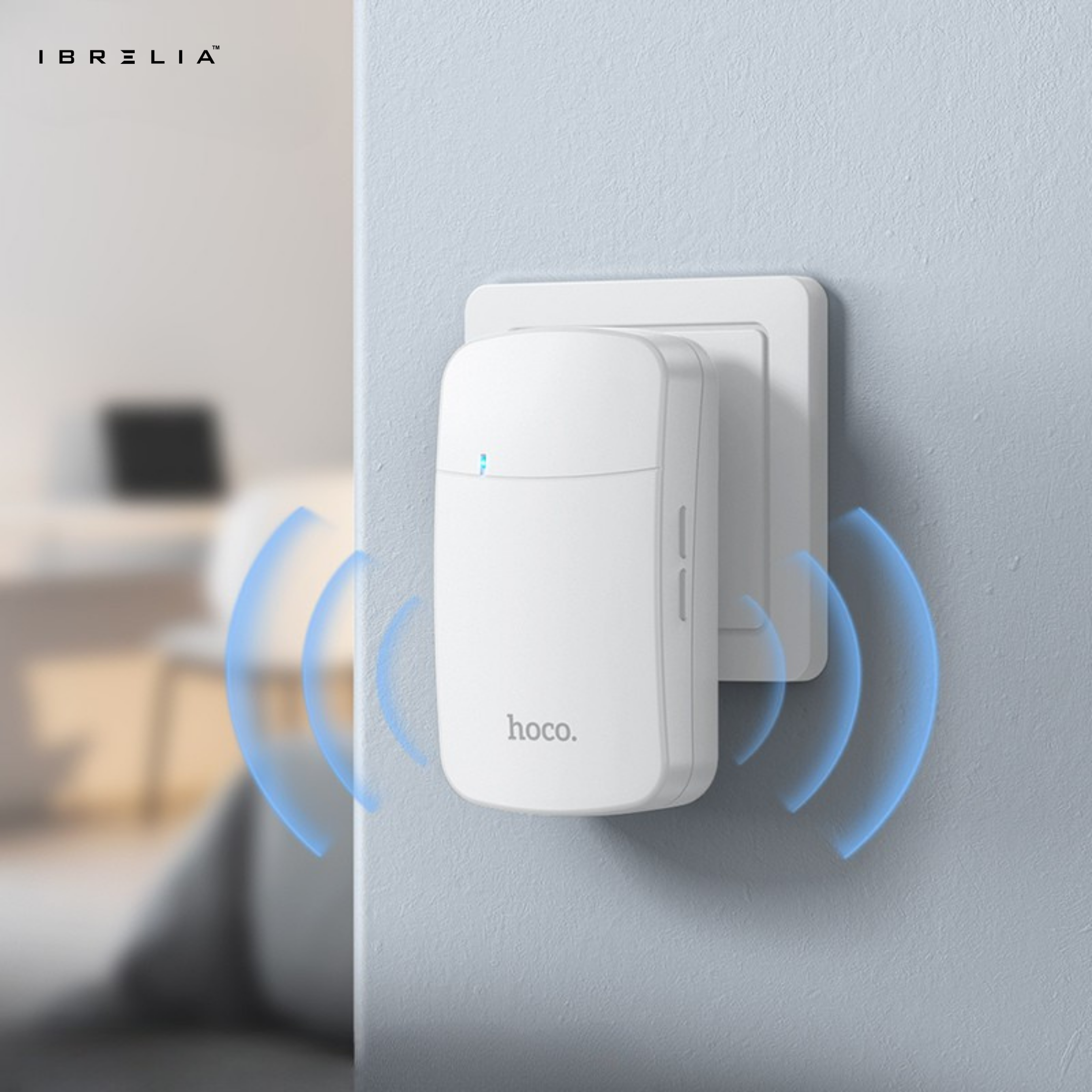 HOCO HI26 Self-Powered Wireless Doorbell Set – Battery-Free Smart Doorbell | IBRELIA™