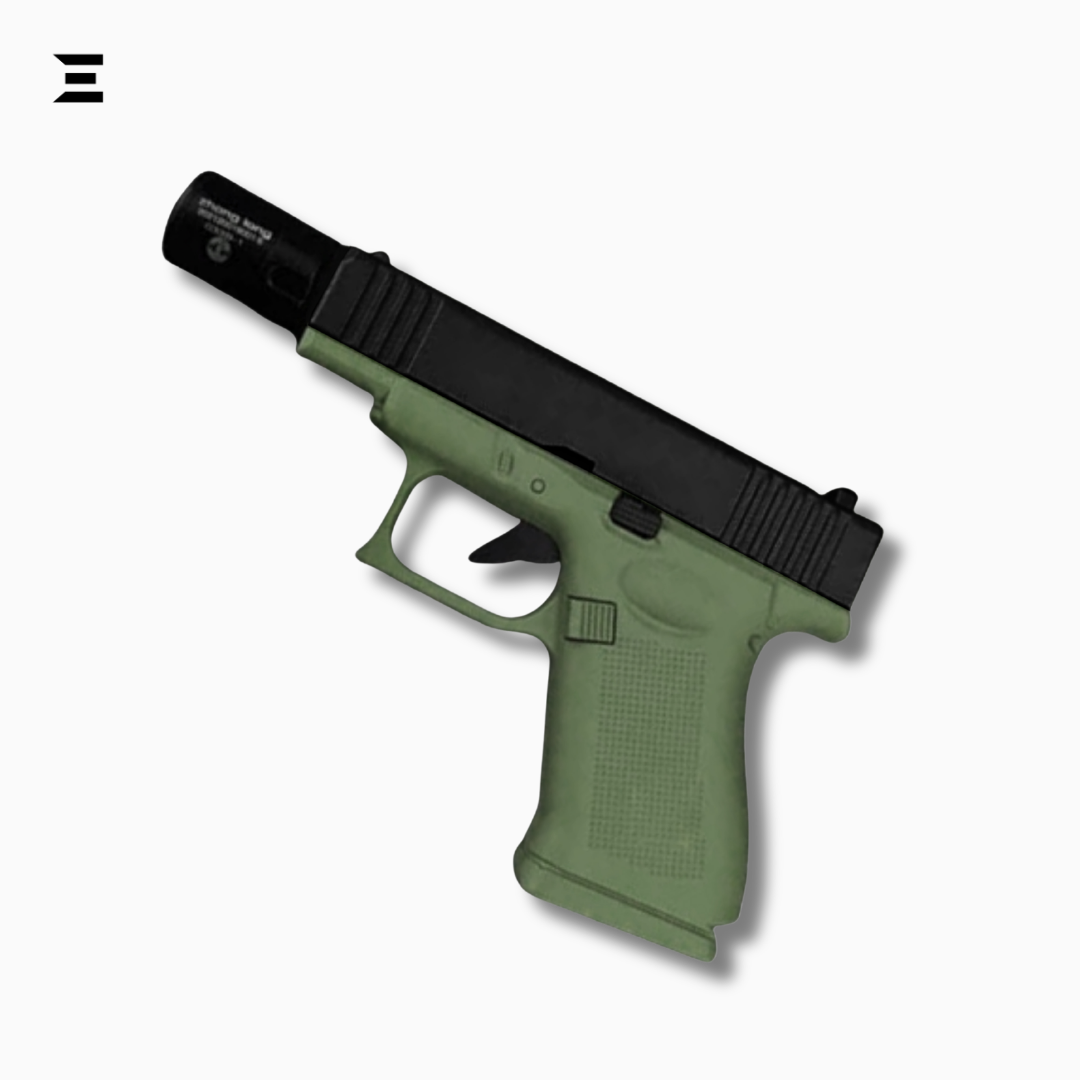 Glock Jet Flame Lighter with Detachable Muzzle – Windproof Refillable Butane Lighter IBRELIA
