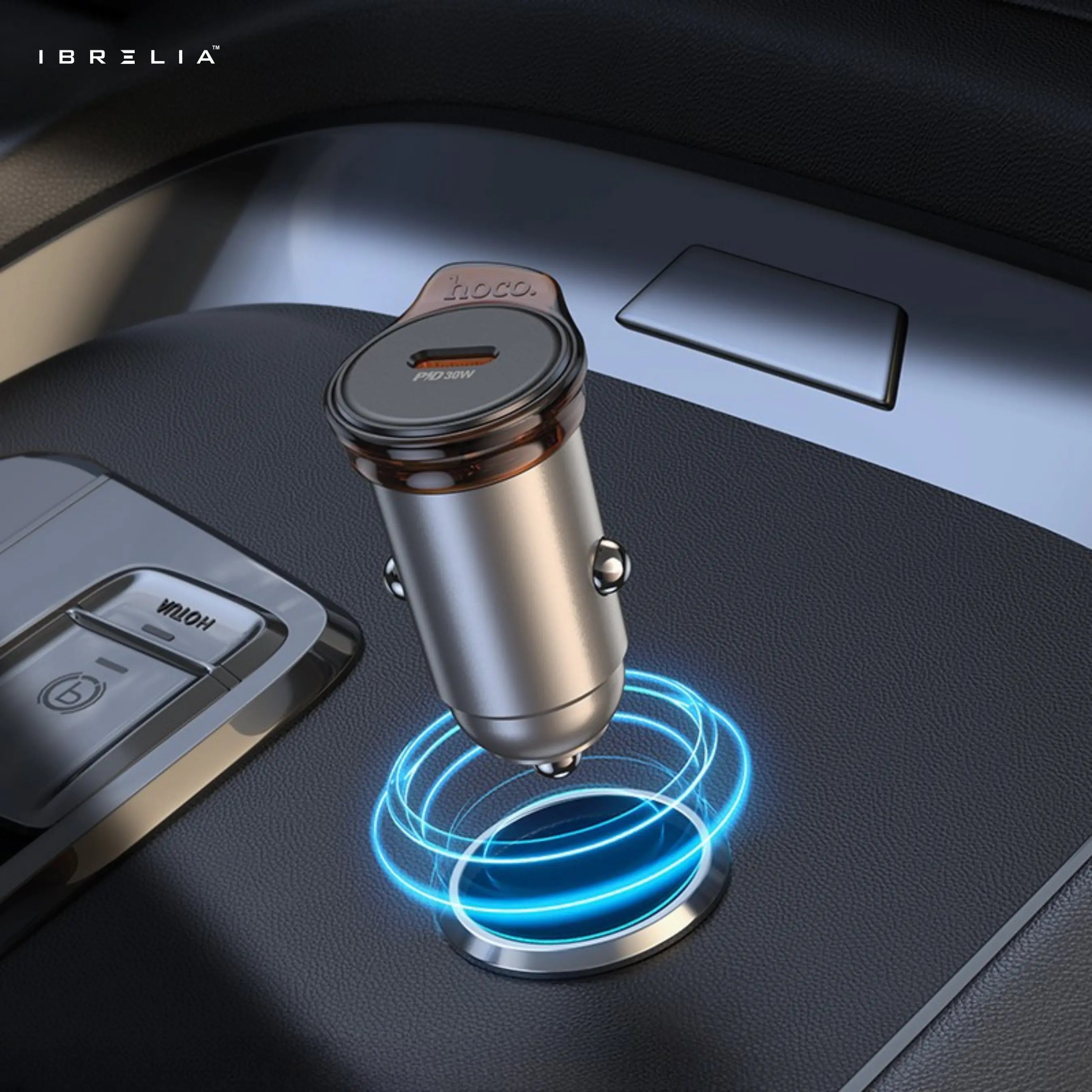 HOCO NZ16 Rigorous PD30W Mini Car Charger | 30W Fast Charging | IBRELIA™ IBRELIA