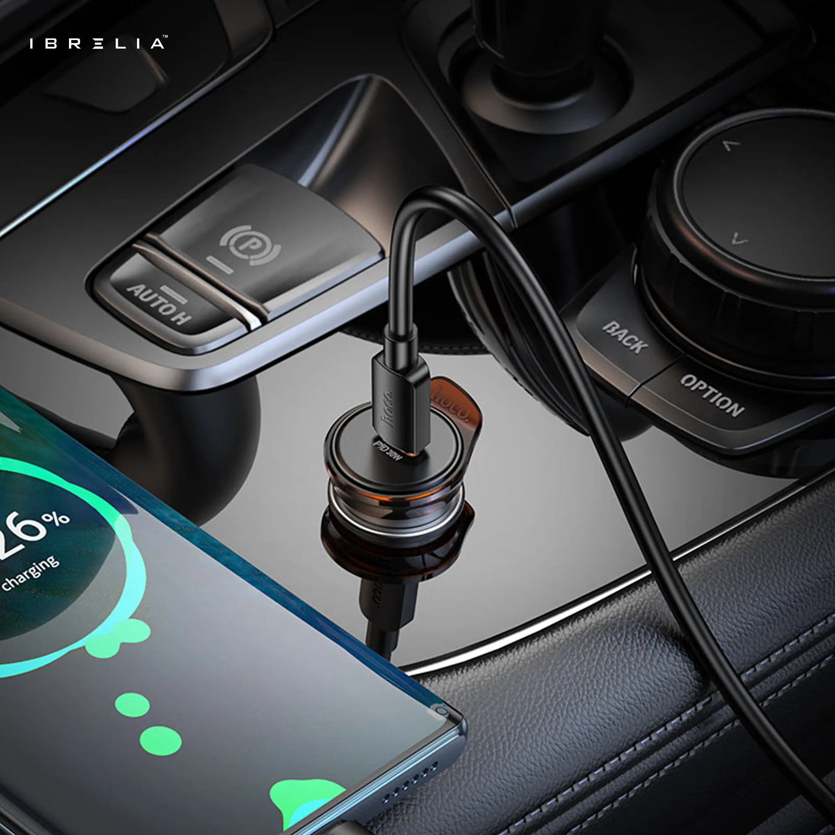 HOCO NZ16 Rigorous PD30W Mini Car Charger Set (C to iP) | 30W Fast Charging | IBRELIA™ IBRELIA