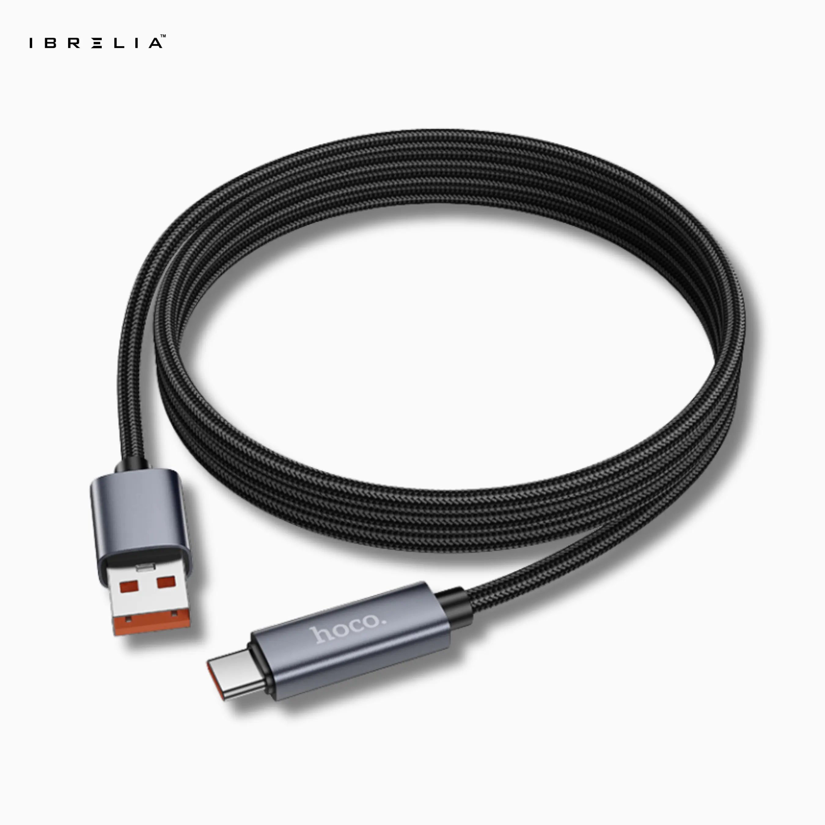 HOCO X112 Favor 5A Fast Charging Cable with Power Display (USB-A to Type-C) | IBRELIA™ IBRELIA