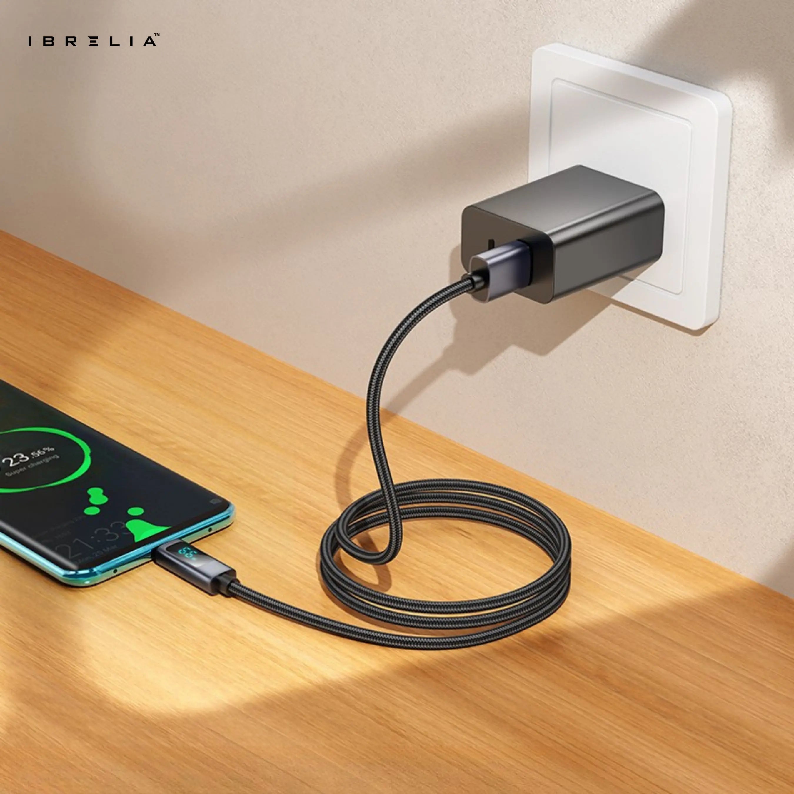 HOCO X112 Favor 5A Fast Charging Cable with Power Display (USB-A to Type-C) | IBRELIA™ IBRELIA
