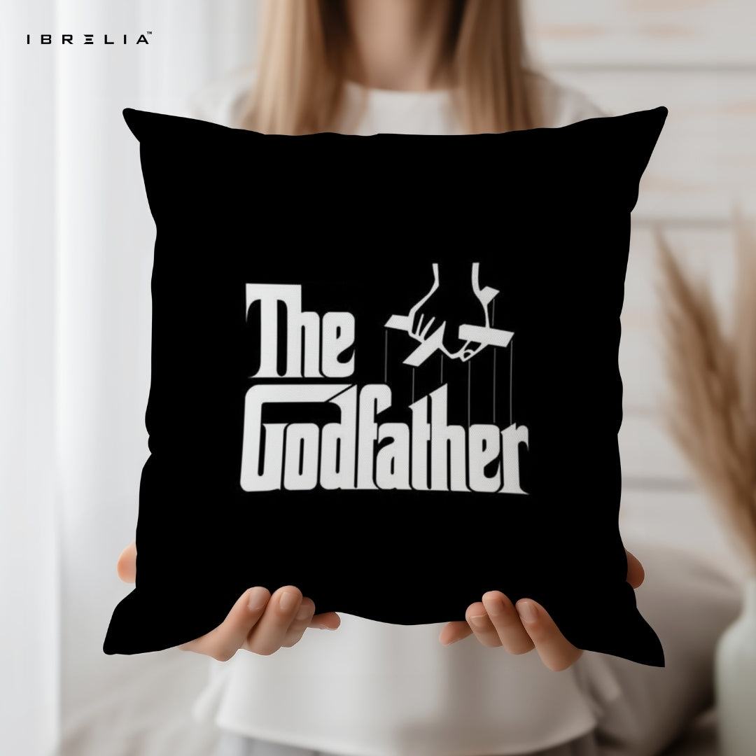 The Godfather Cushion – 15x15 Inch Movie Inspired Decorative Pillow | Classic Film Cushion | Double-Sided Print | Premium Fibre Filling | IBRELIA™ IBRELIA