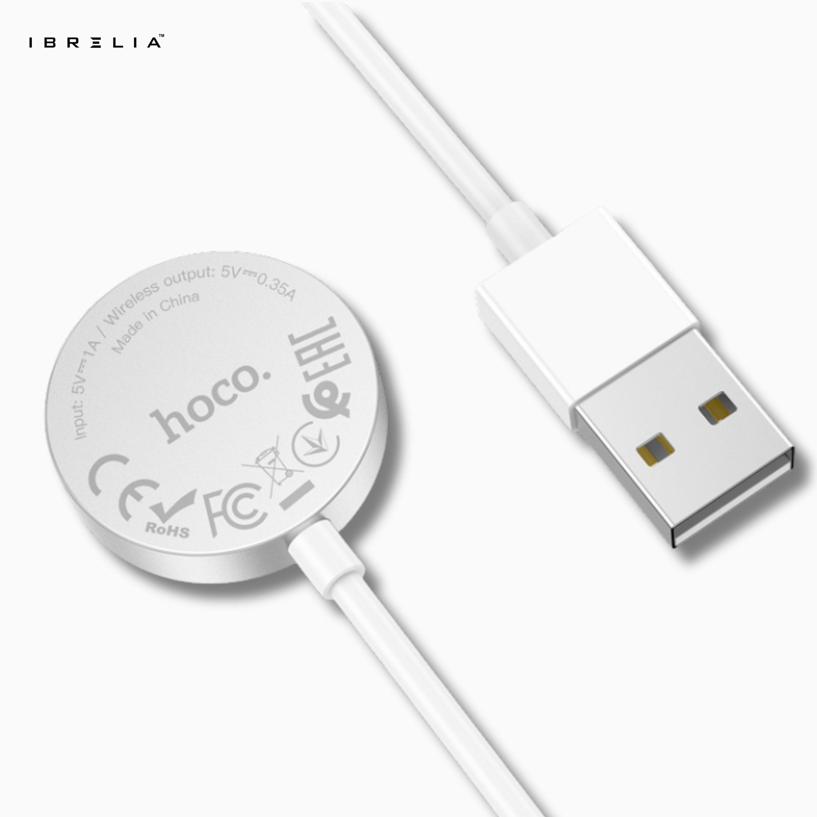 HOCO Magnetic Wireless Watch Charger CW39 – Apple Watch Fast Charge (1–9, SE/SE2, Ultra/Ultra2) | IBRELIA
